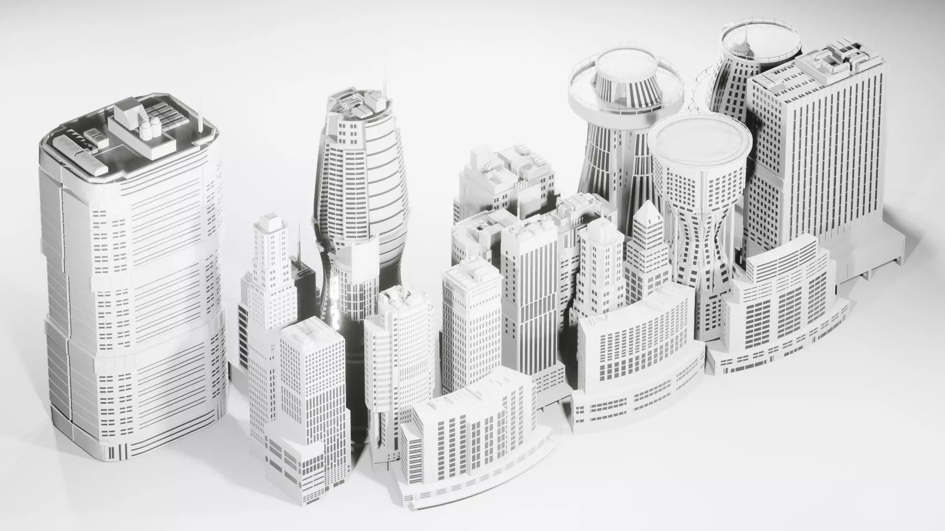 21 Cyberpunk Builds  3D model_0