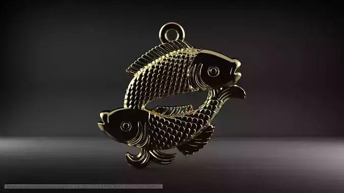 pendant fish 3D print model