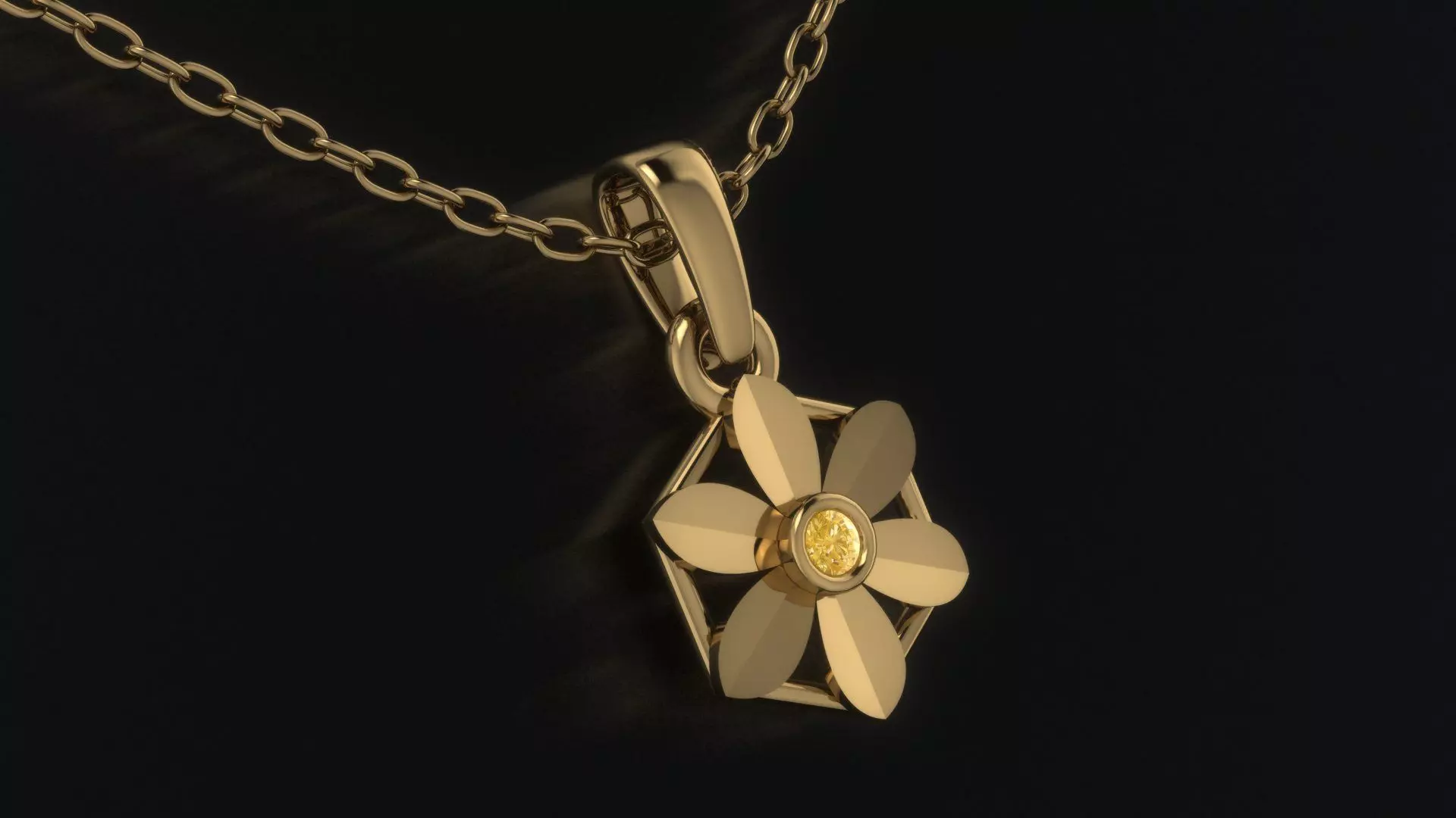 flower pendant Free 3D print model