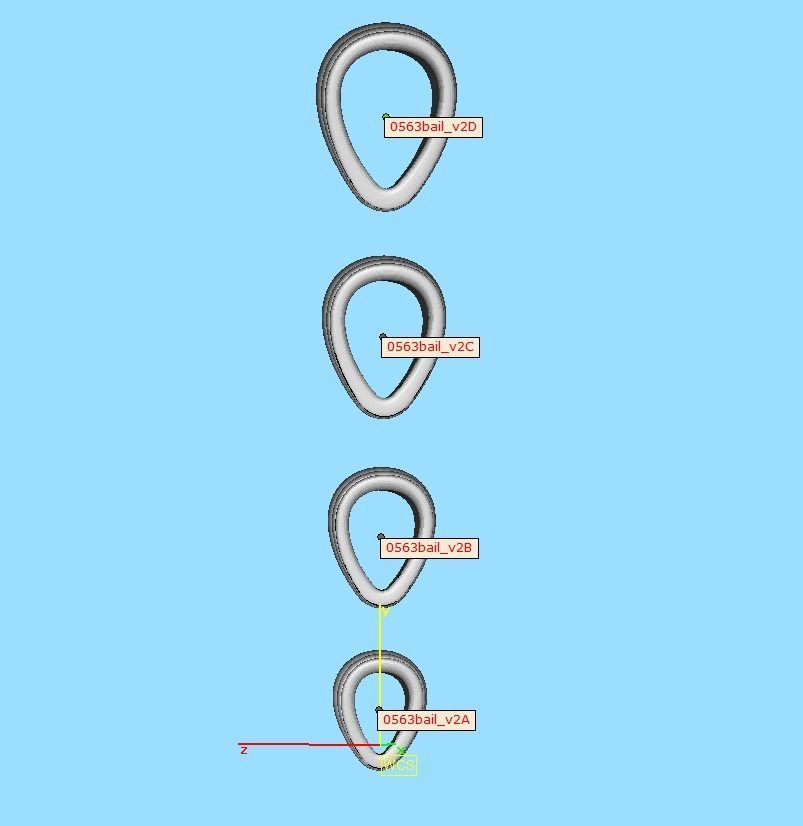 BAILS LOOP PACKAGE for Pendants Necklaces v2 3D print model_22