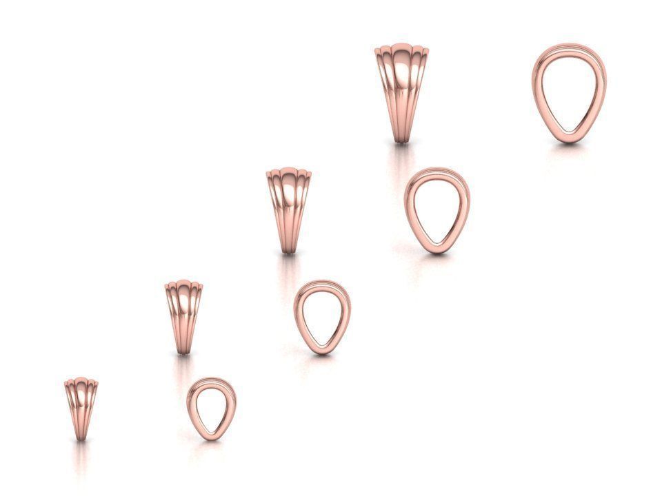 BAILS LOOP PACKAGE for Pendants Necklaces v2 3D print model_5