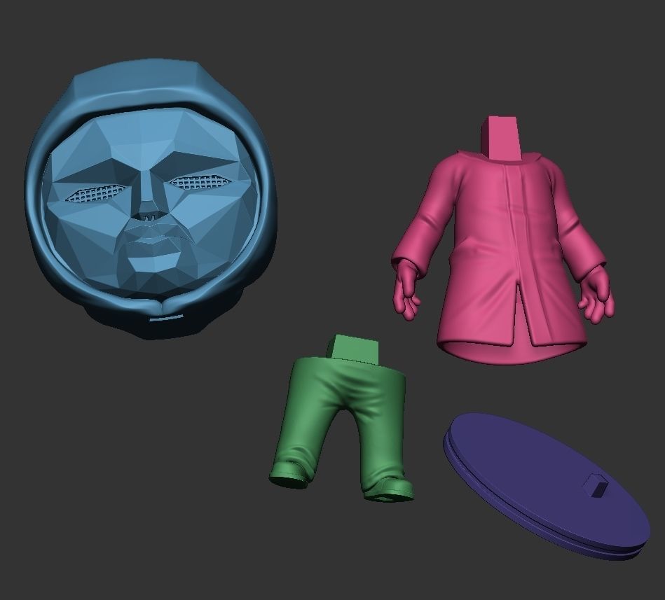 Squid Game - Round 6 - Leader 3D print model_9