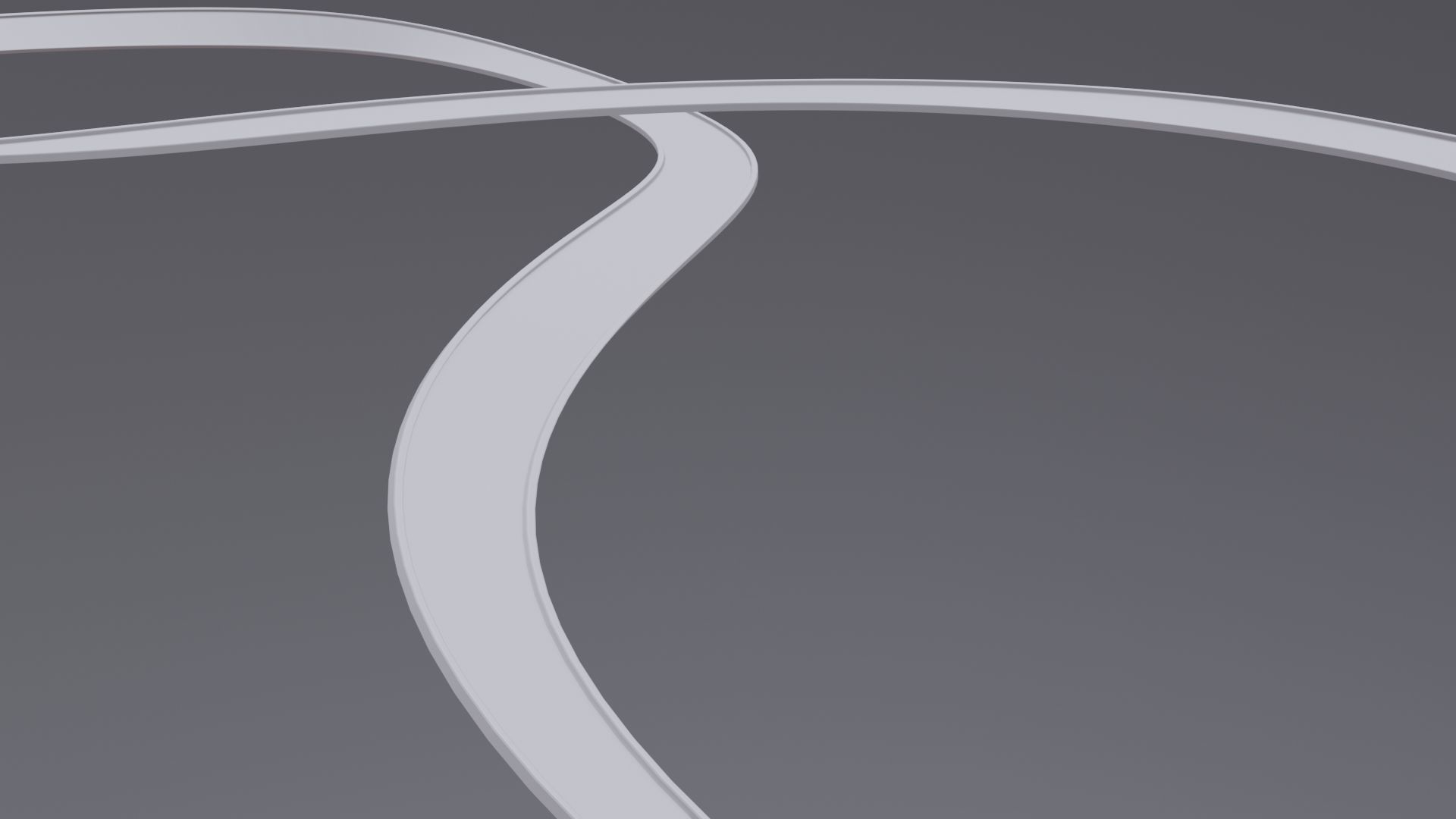 Acrobatic track Low-poly 3D model_1