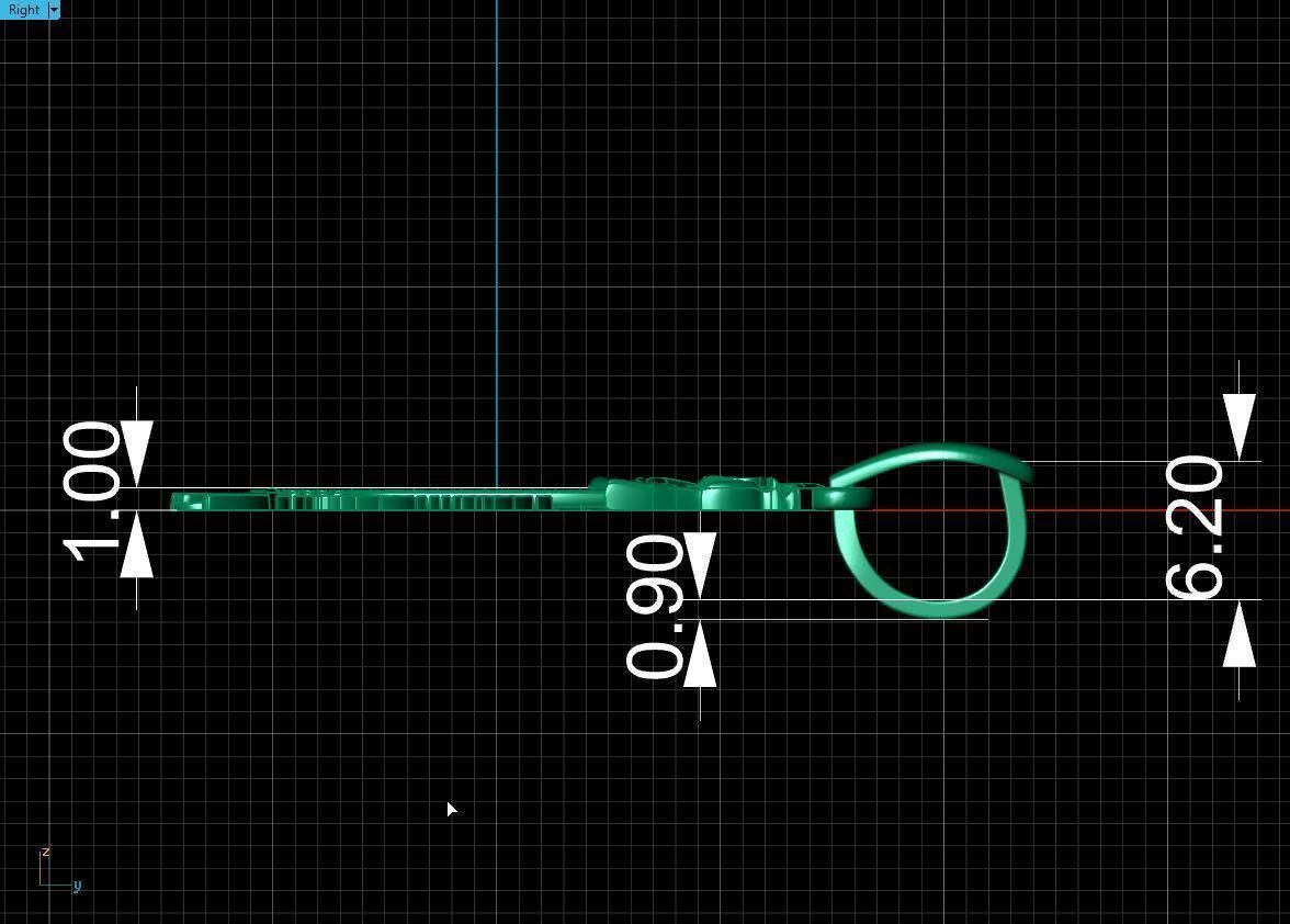  pendant skeleton fish  3D print model_19