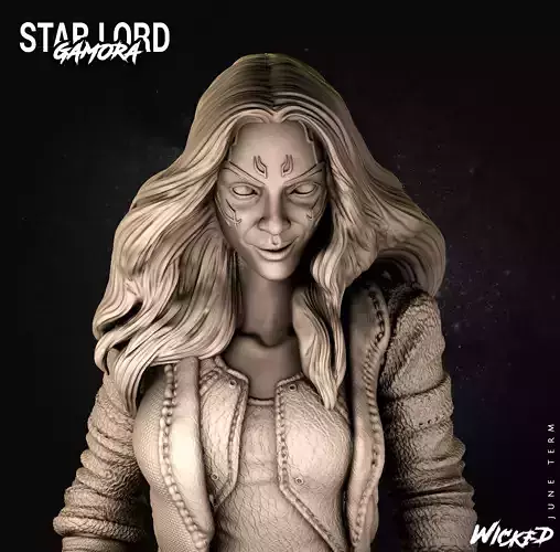 Wicked Marvel Gamora Bust STLs