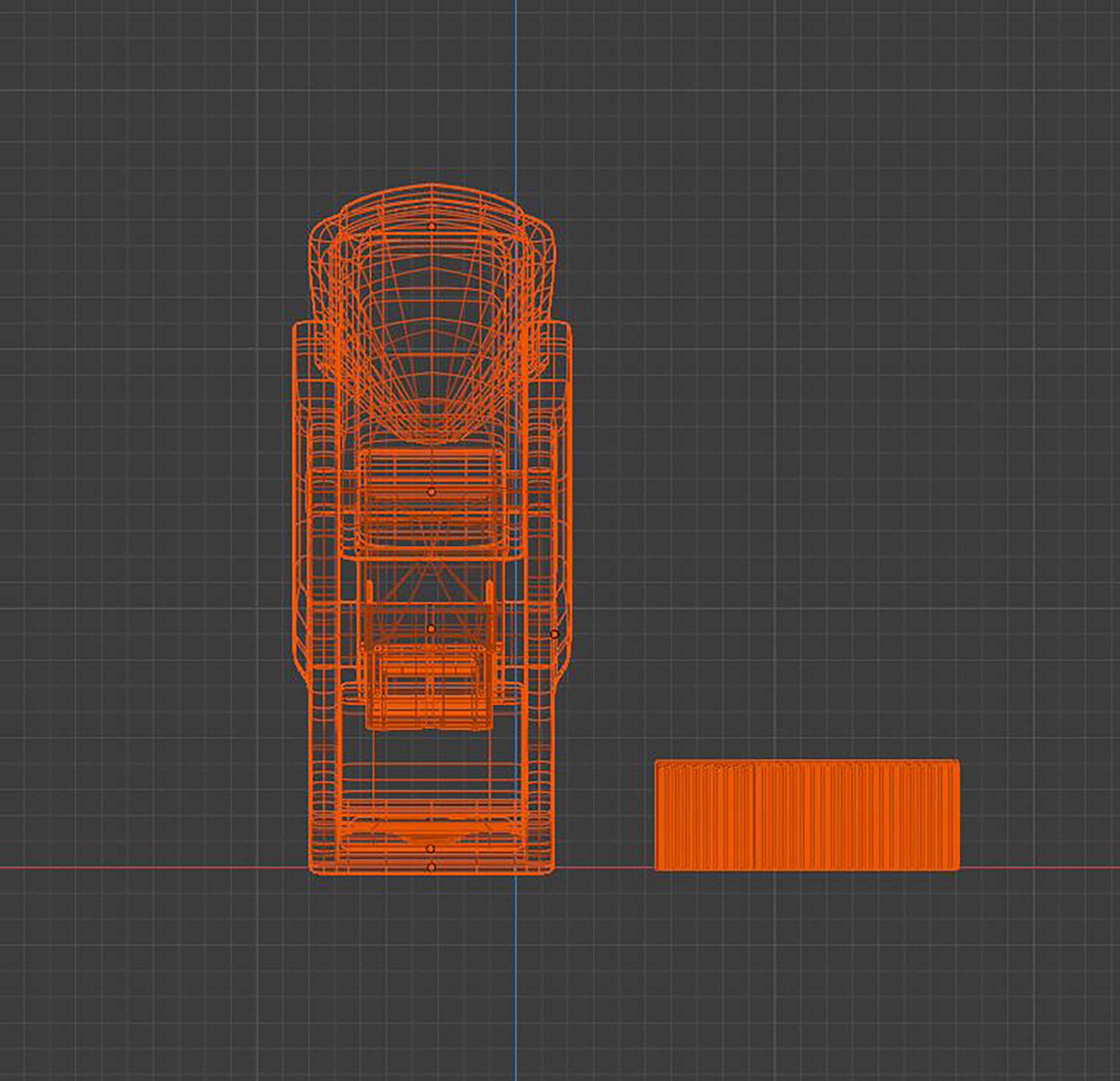 Stapler stainless steel door handle 3D model_7