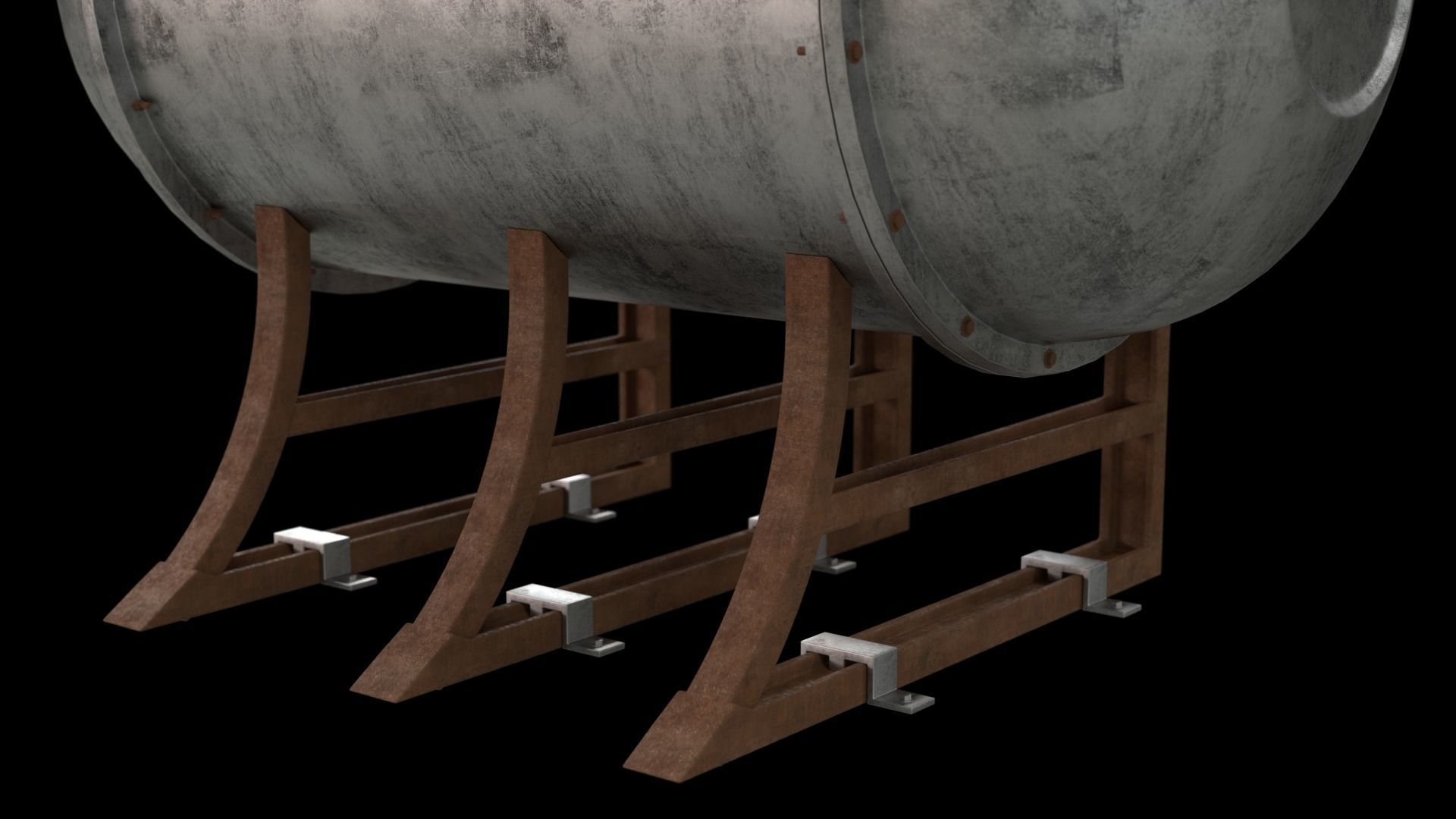 Sci-Fi Toxic Gas Barrels 3D model_4