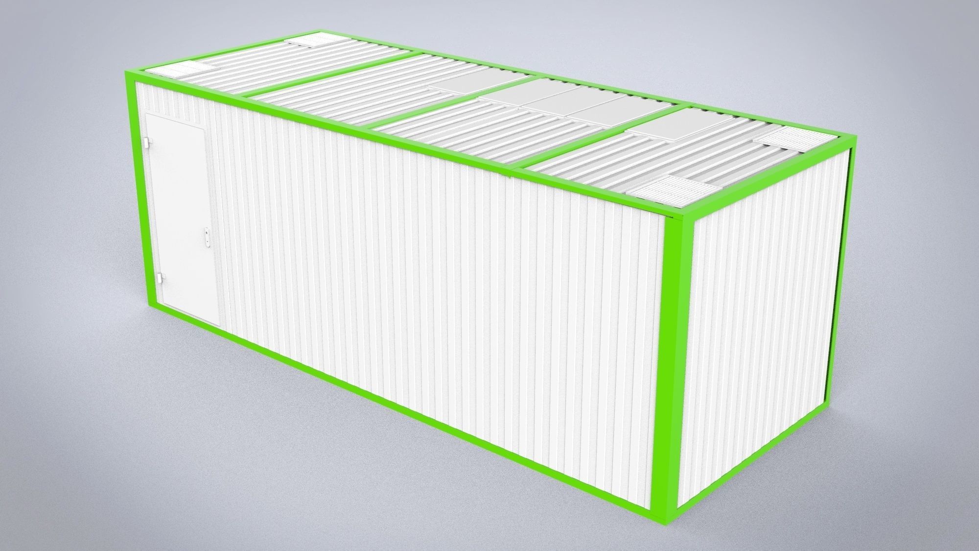 Modular building 15m2 3D model_2