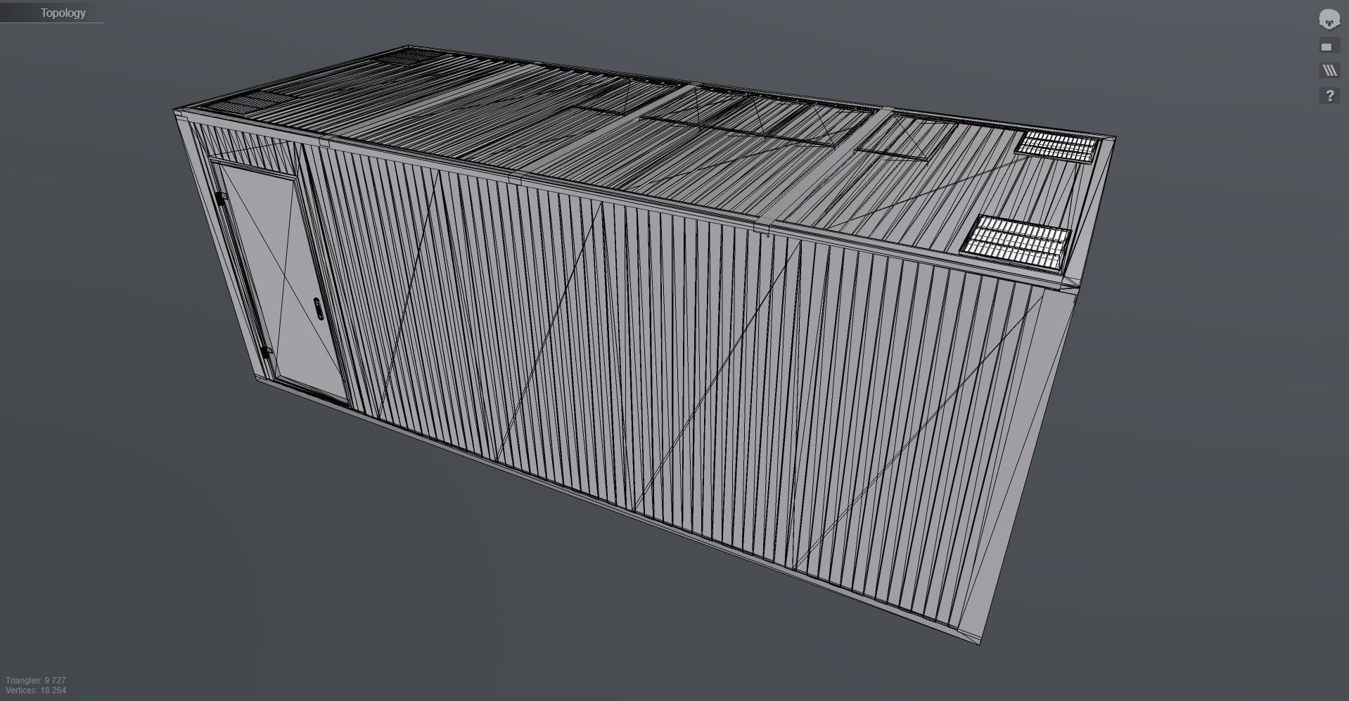 Modular building 15m2 3D model_8