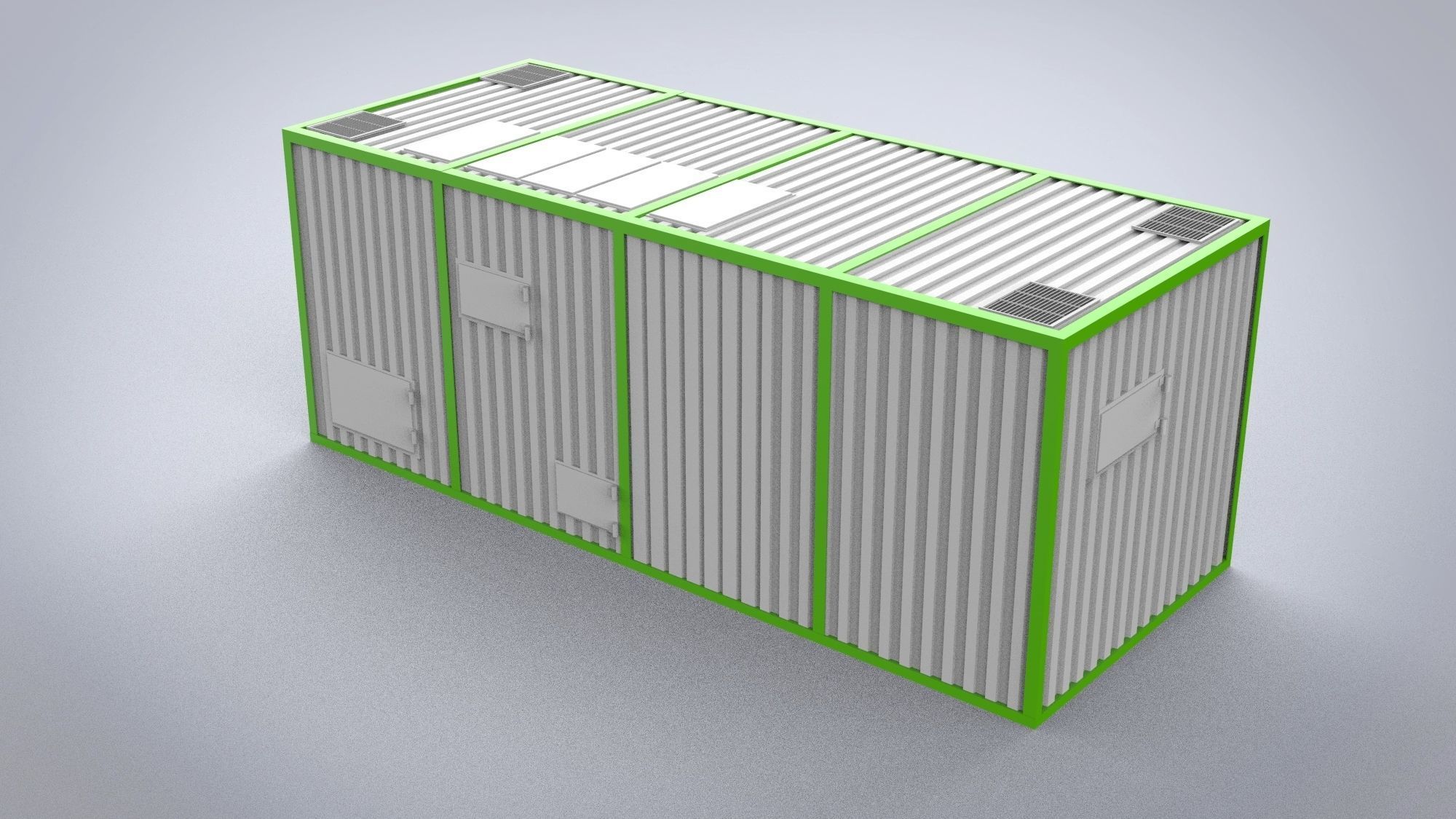 Modular building 15m2 3D model_1
