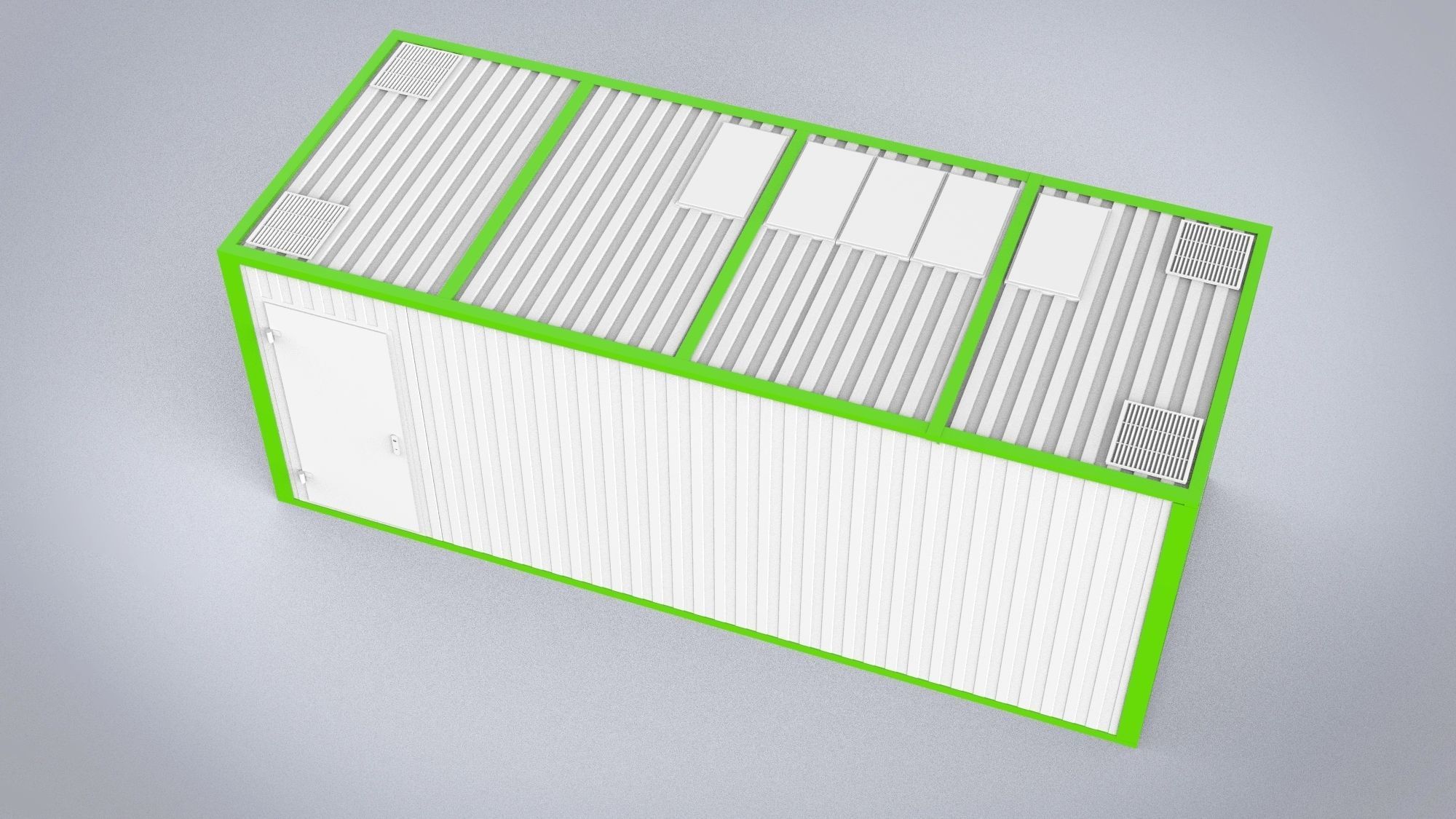 Modular building 15m2 3D model_3