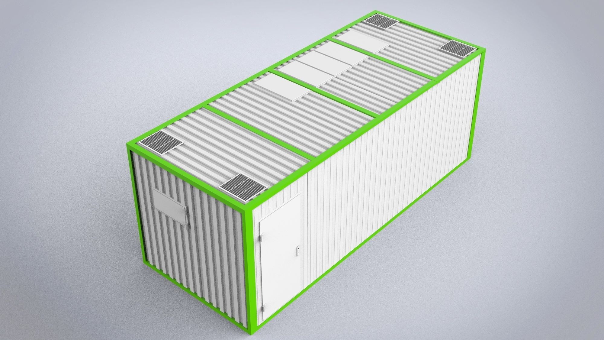 Modular building 15m2 3D model_5