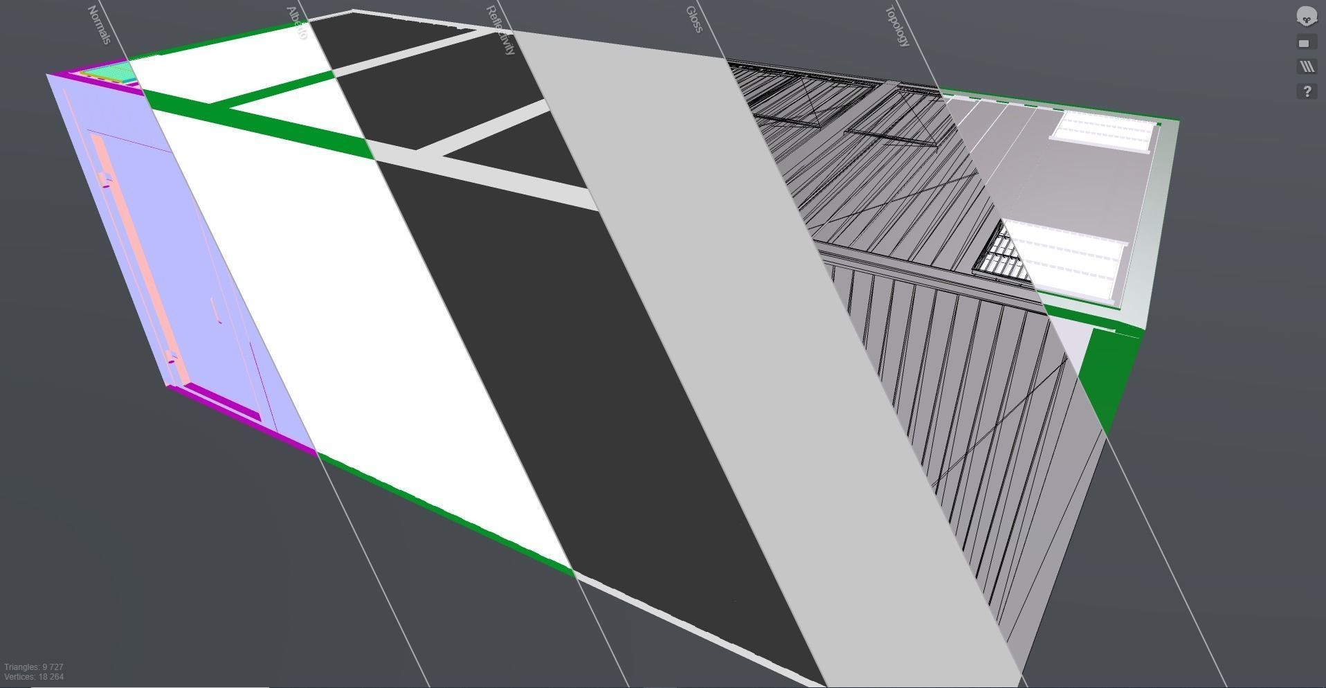 Modular building 15m2 3D model_7