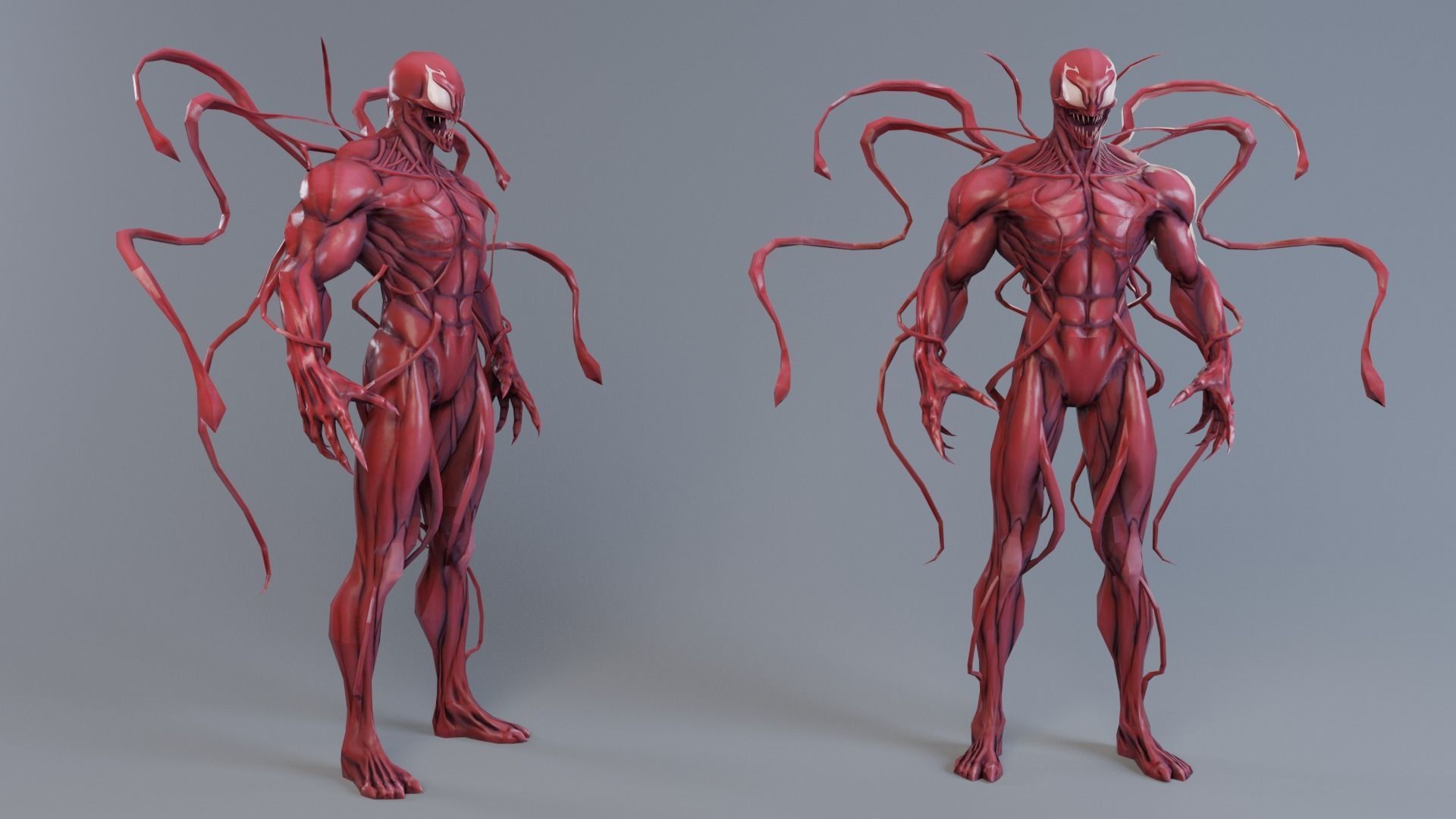 Venom - The Carnage rigged Low-poly 3D model_3