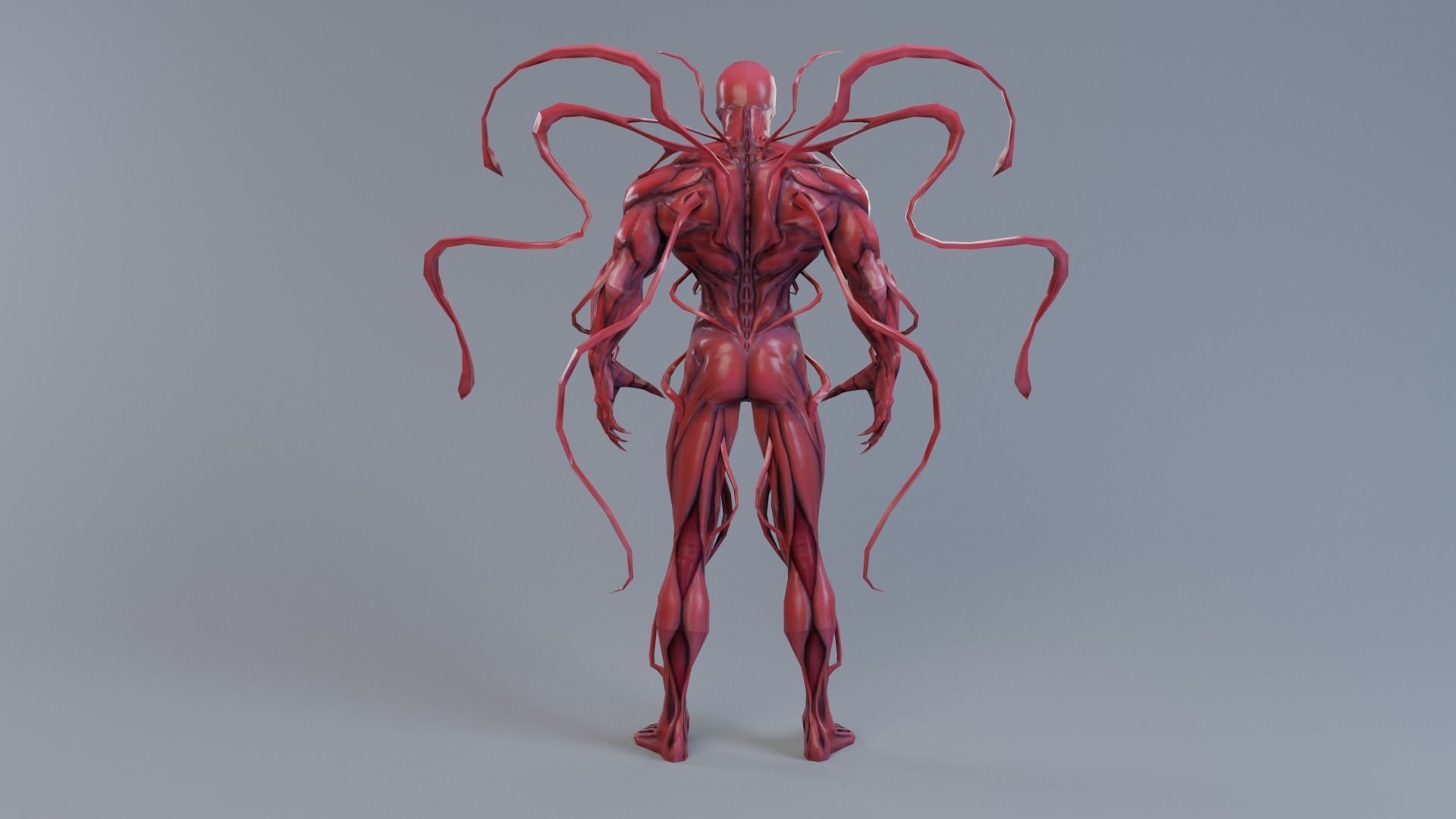 Venom - The Carnage rigged Low-poly 3D model_8