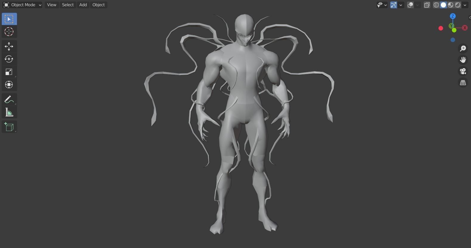 Venom - The Carnage rigged Low-poly 3D model_7