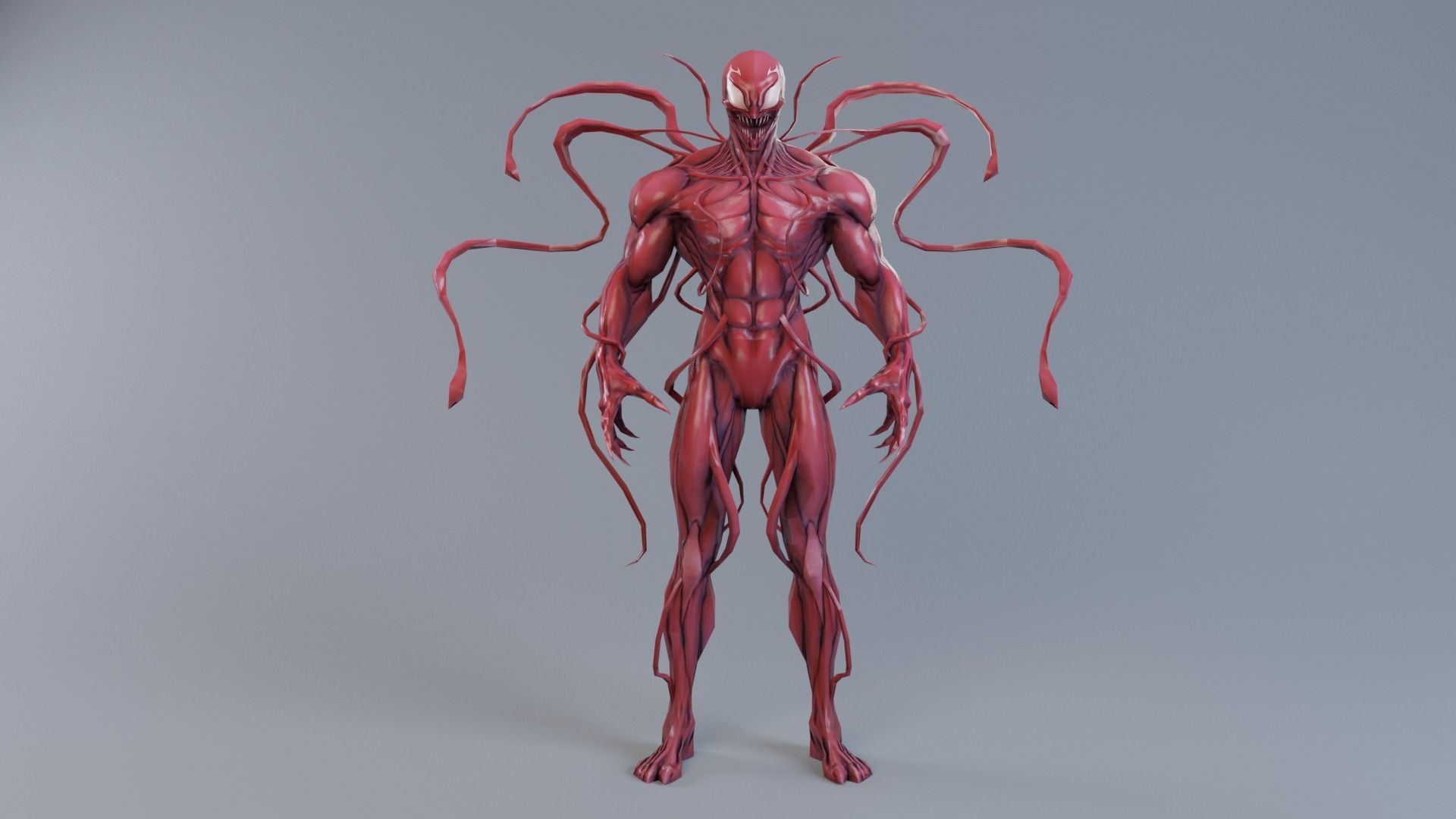 Venom - The Carnage rigged Low-poly 3D model_6