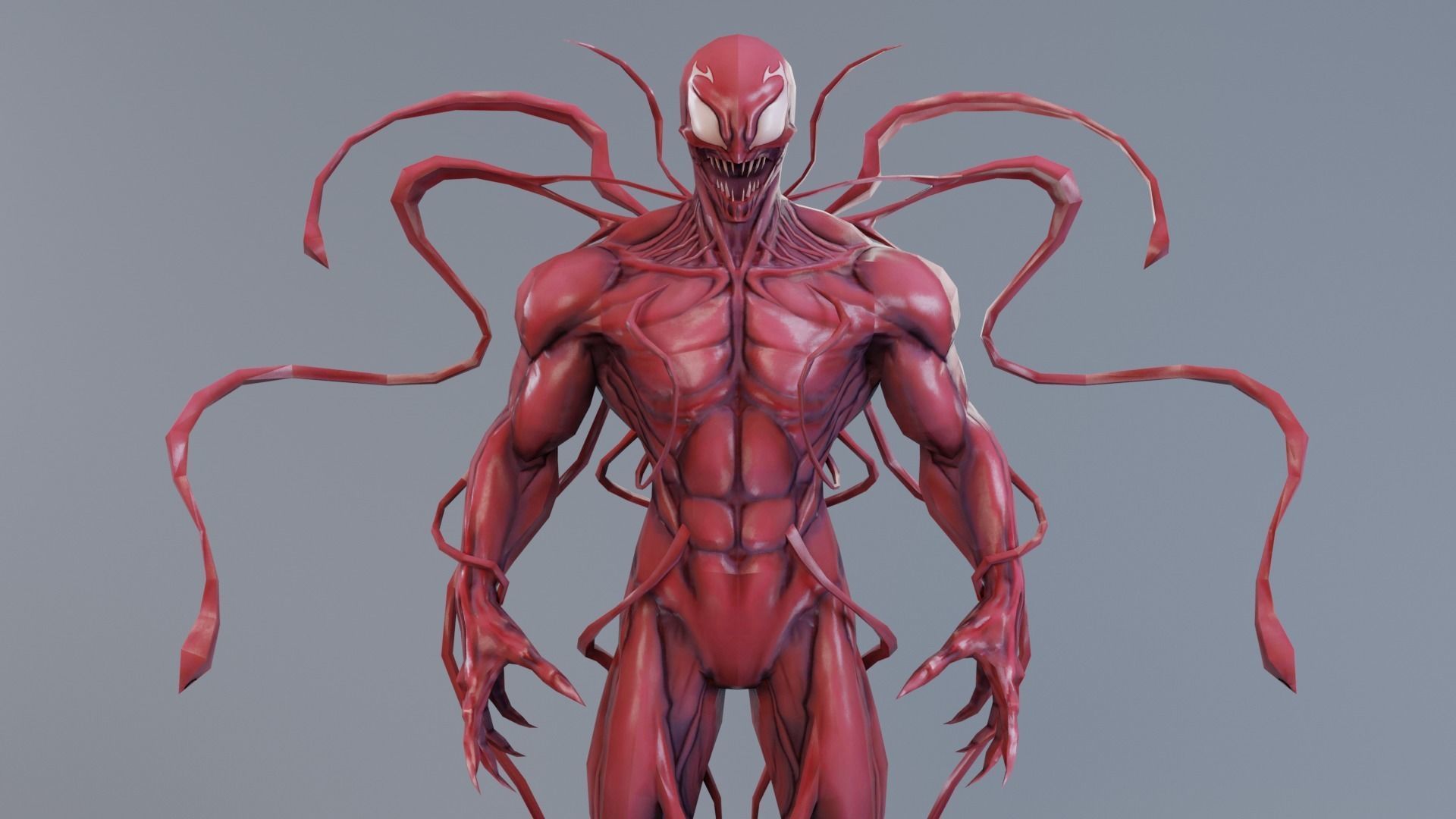 Venom - The Carnage rigged Low-poly 3D model_4