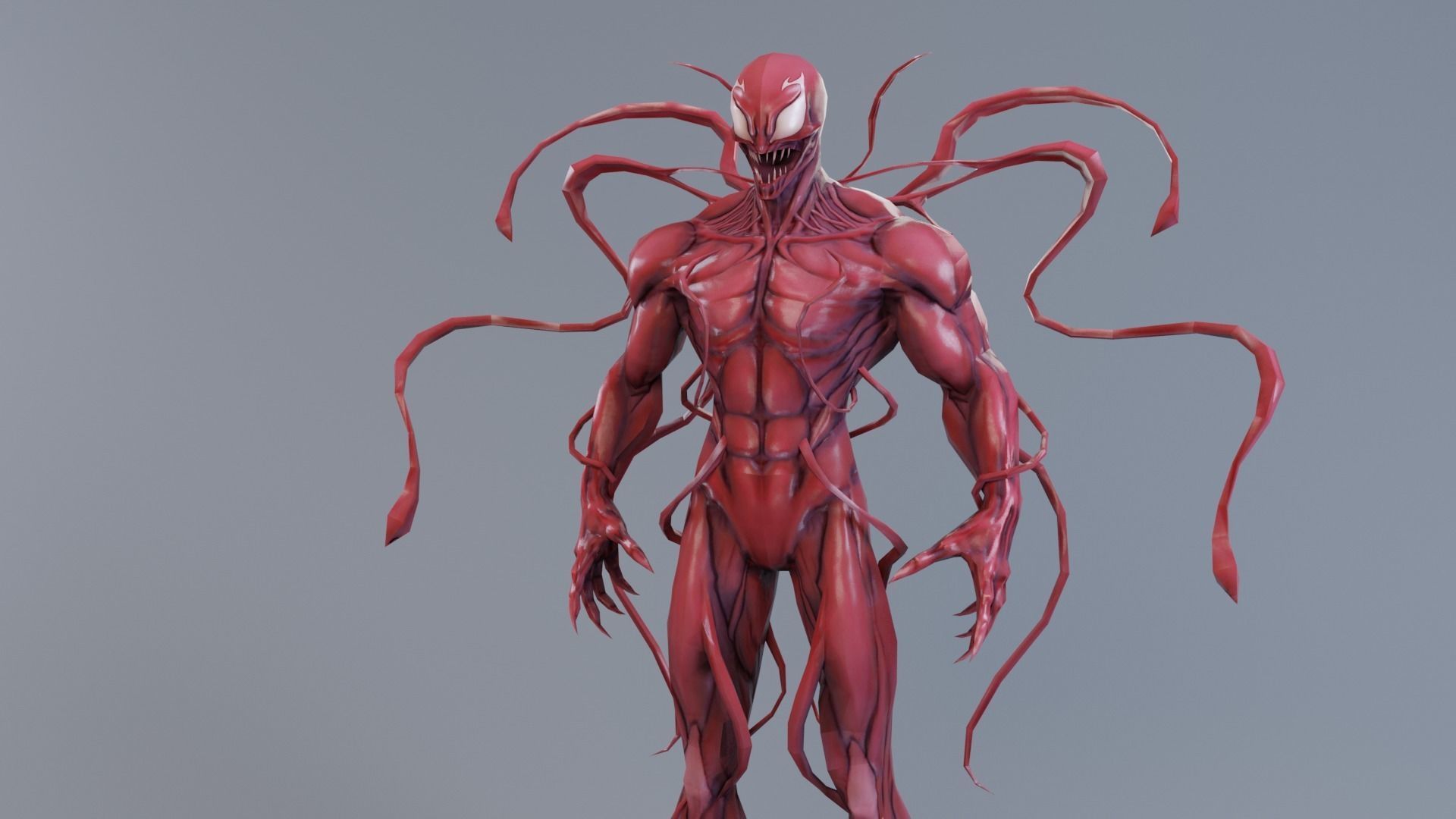 Venom - The Carnage rigged Low-poly 3D model_11