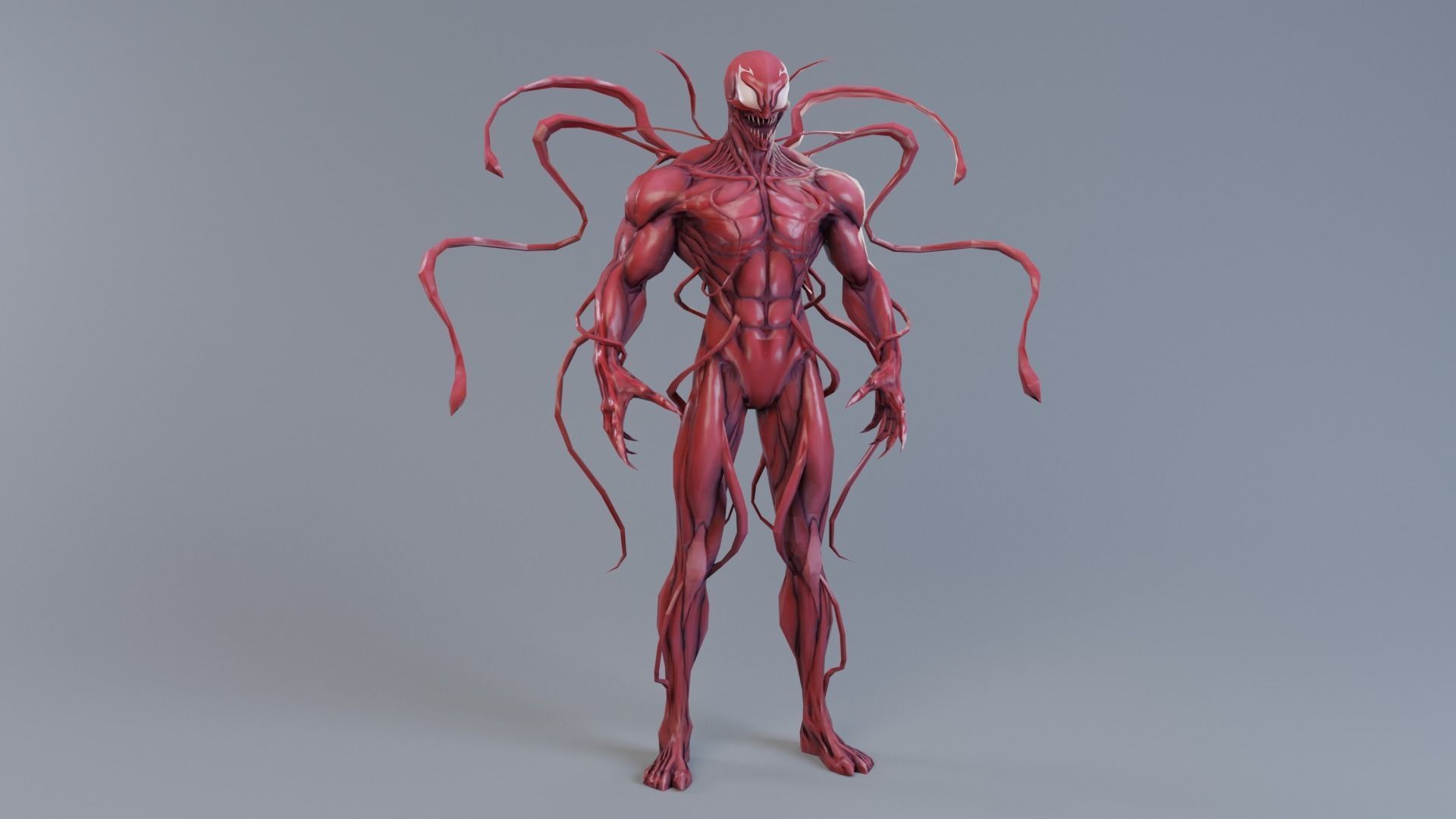 Venom - The Carnage rigged Low-poly 3D model_10