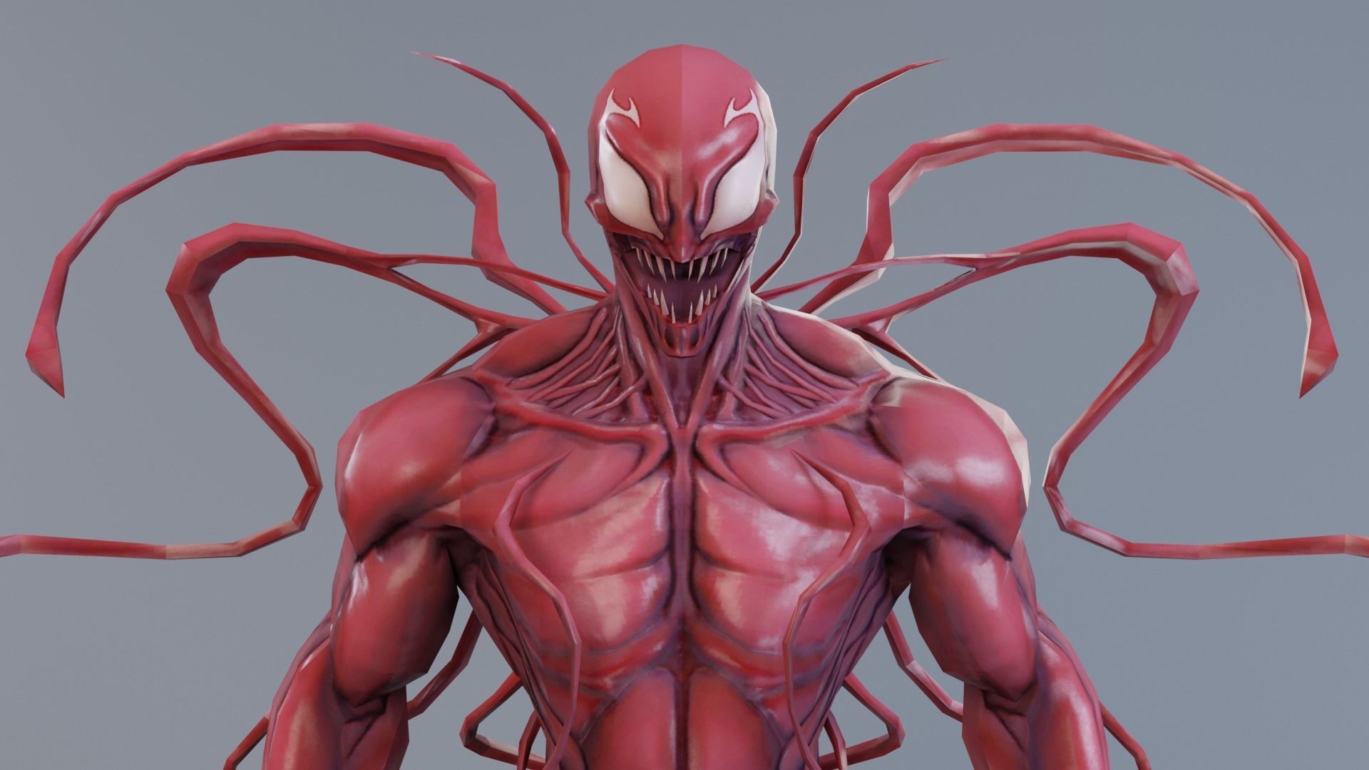 Venom - The Carnage rigged Low-poly 3D model_9