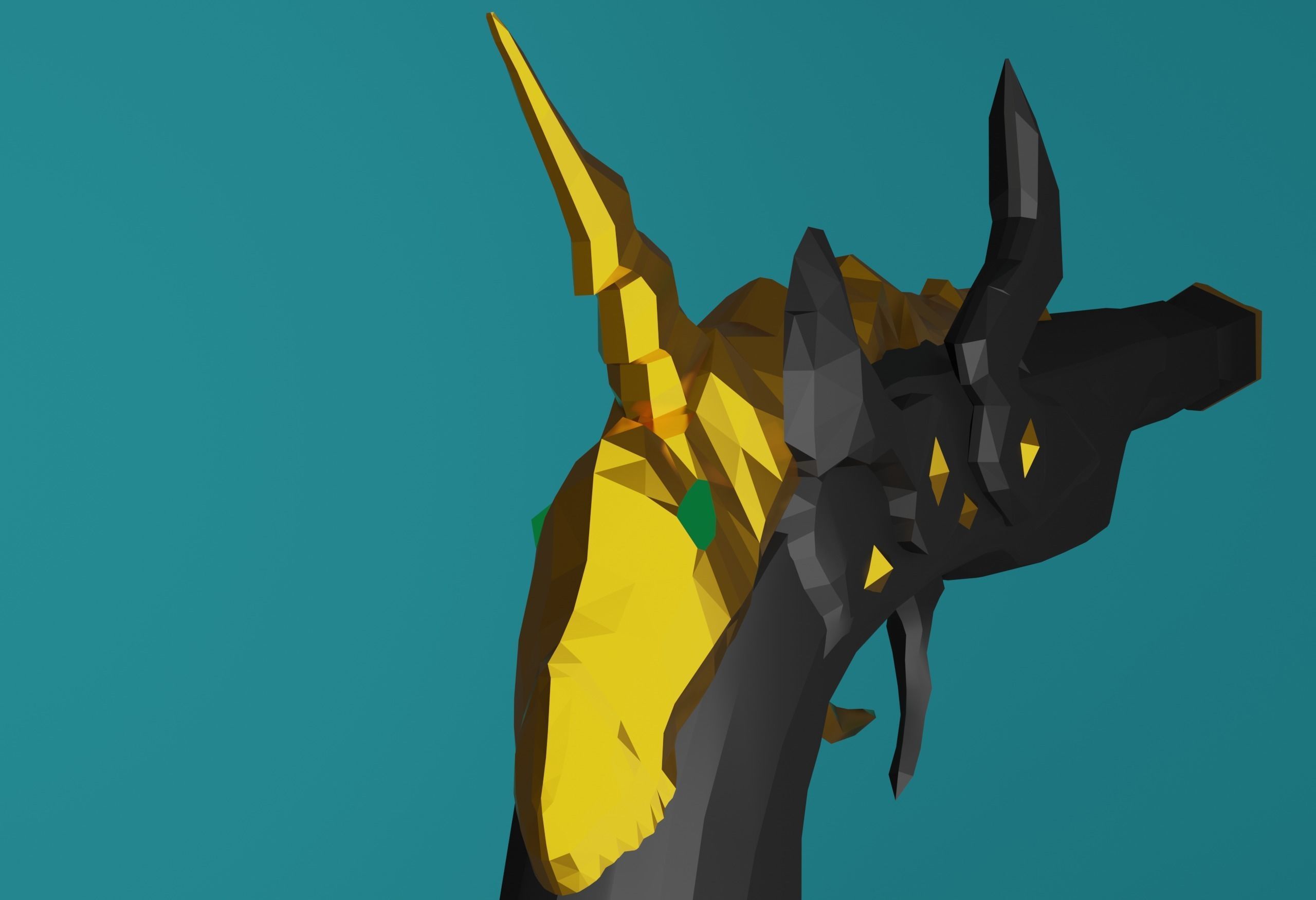 Ferryman Pistol Sea of Thieves Low-poly 3D model_6