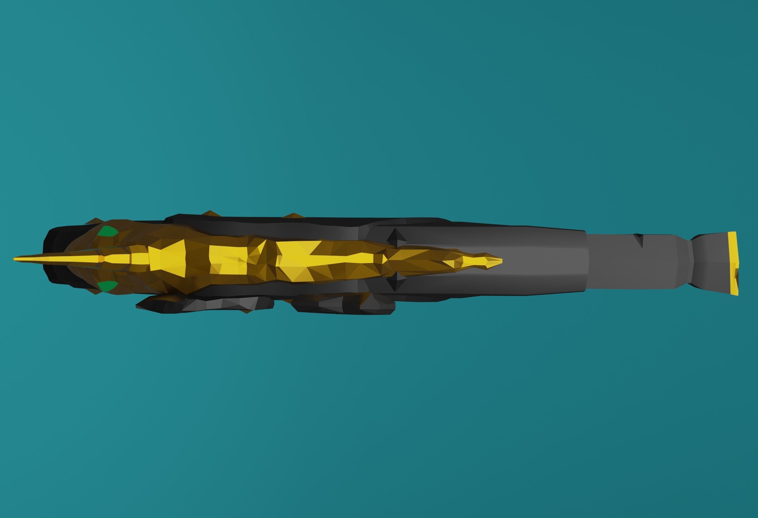 Ferryman Pistol Sea of Thieves Low-poly 3D model_4