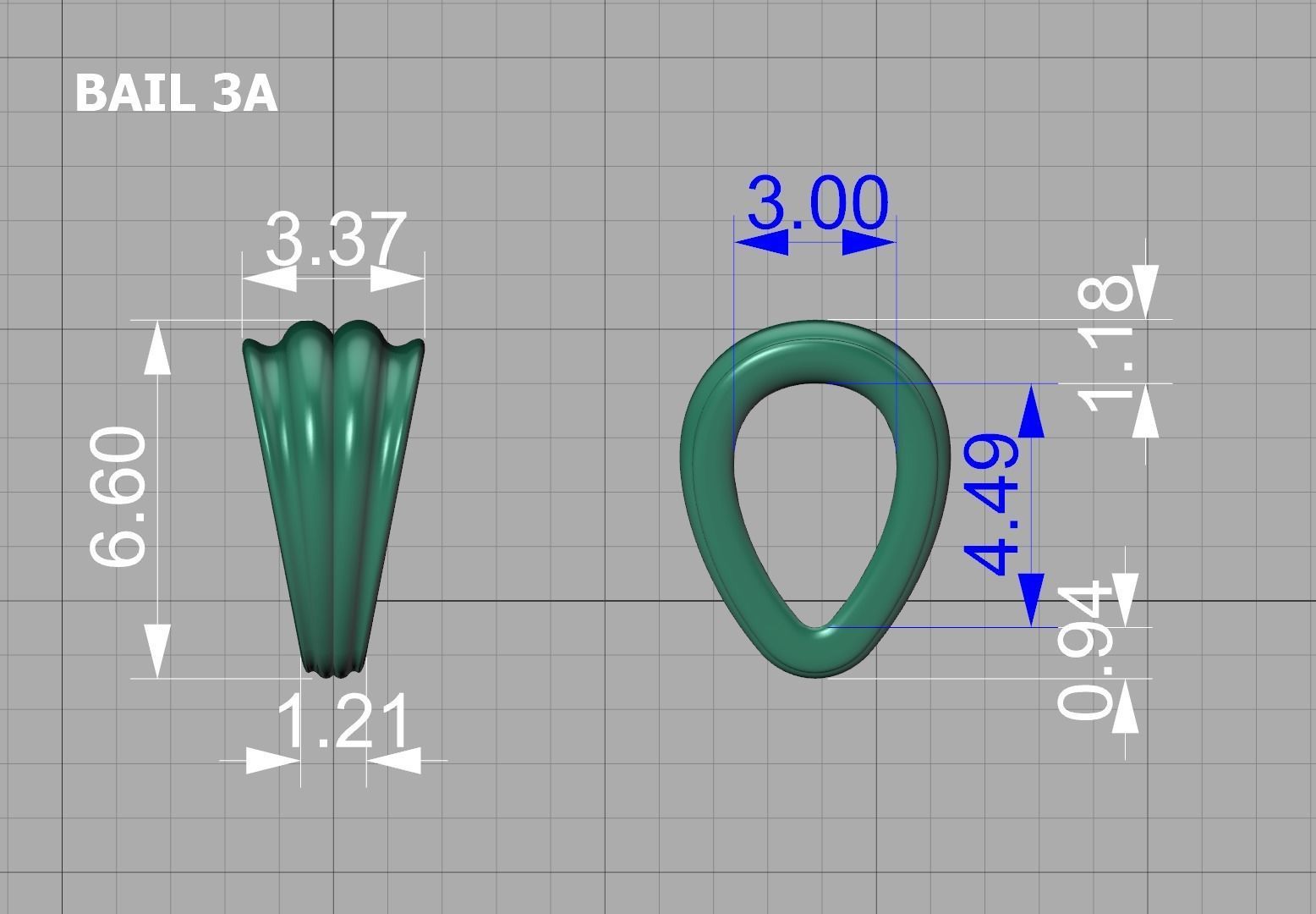 BAILS LOOP PACKAGE for Pendants Necklaces v3 3D print model_10