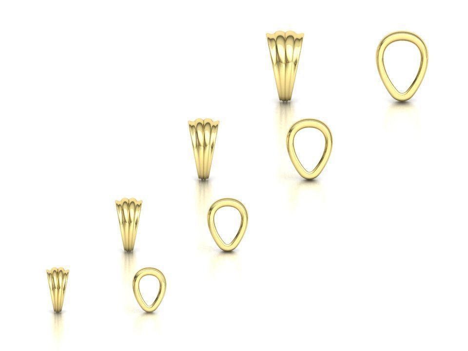 BAILS LOOP PACKAGE for Pendants Necklaces v3 3D print model_4