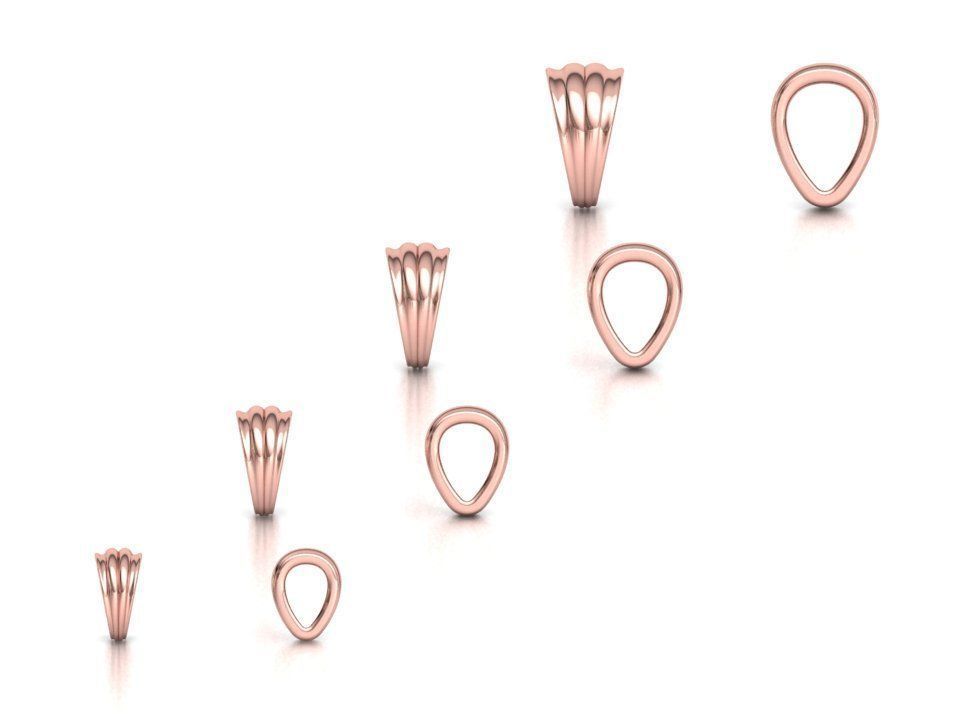 BAILS LOOP PACKAGE for Pendants Necklaces v3 3D print model_5