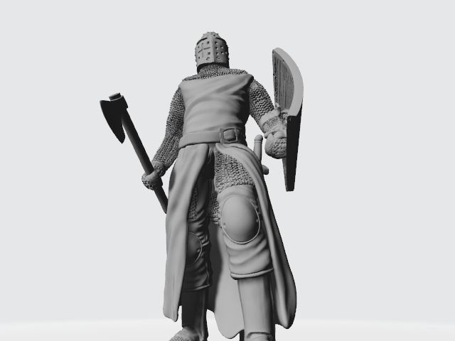 Medieval Danish Knight or Danish Vassal 3D print model_5