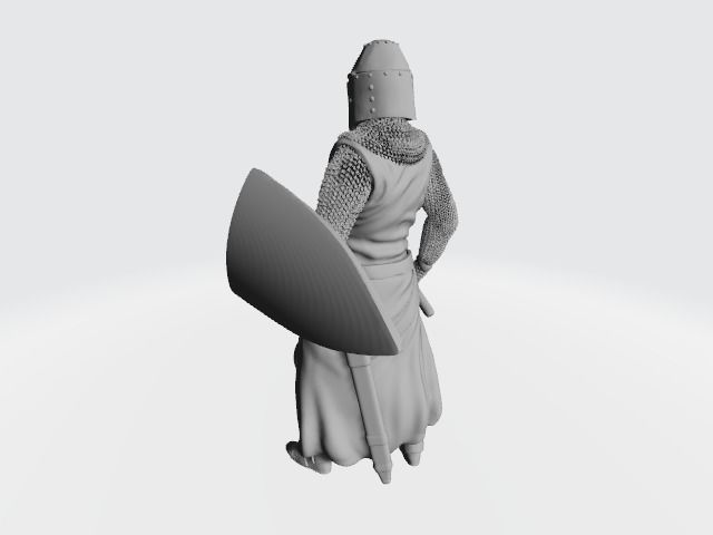 Medieval Danish Knight or Danish Vassal 3D print model_9