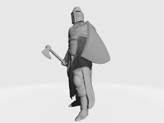 Medieval Danish Knight or Danish Vassal 3D print model_0