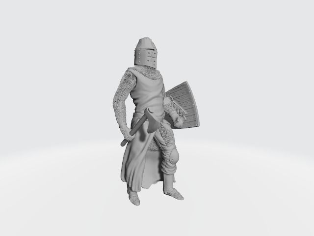Medieval Danish Knight or Danish Vassal 3D print model_2