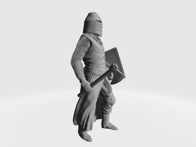 Medieval Danish Knight or Danish Vassal 3D print model_6