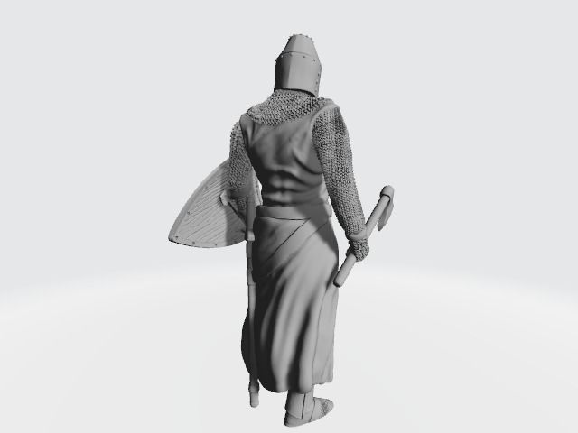 Medieval Danish Knight or Danish Vassal 3D print model_8
