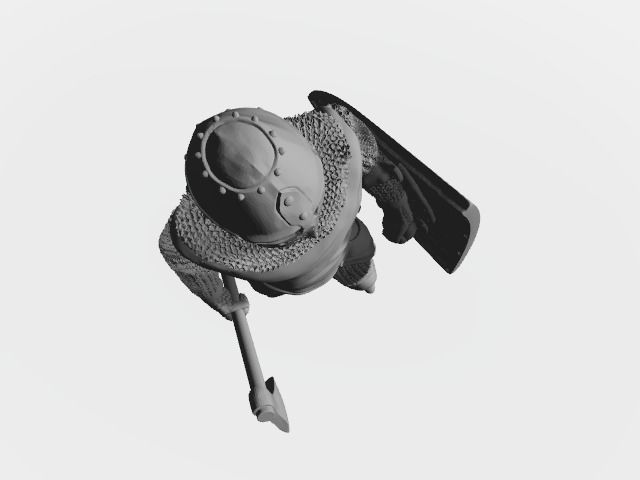 Medieval Danish Knight or Danish Vassal 3D print model_1