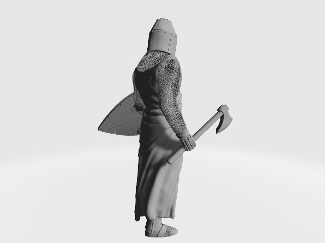 Medieval Danish Knight or Danish Vassal 3D print model_7