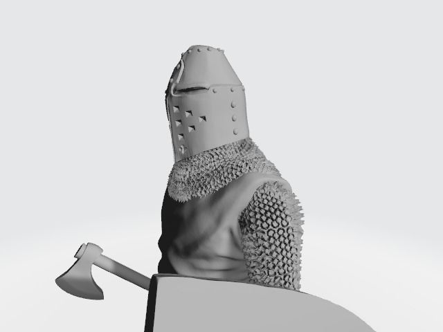 Medieval Danish Knight or Danish Vassal 3D print model_10