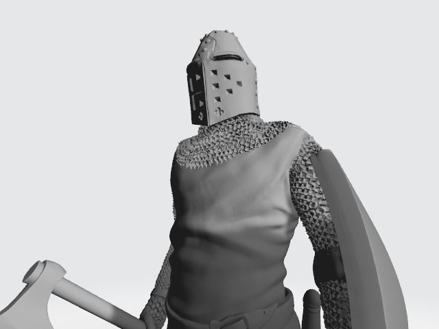 Medieval Danish Knight or Danish Vassal 3D print model_11
