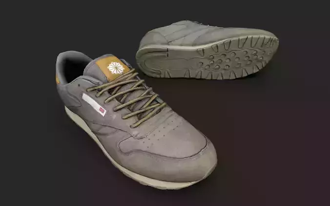 Pair of Worn Sneakers