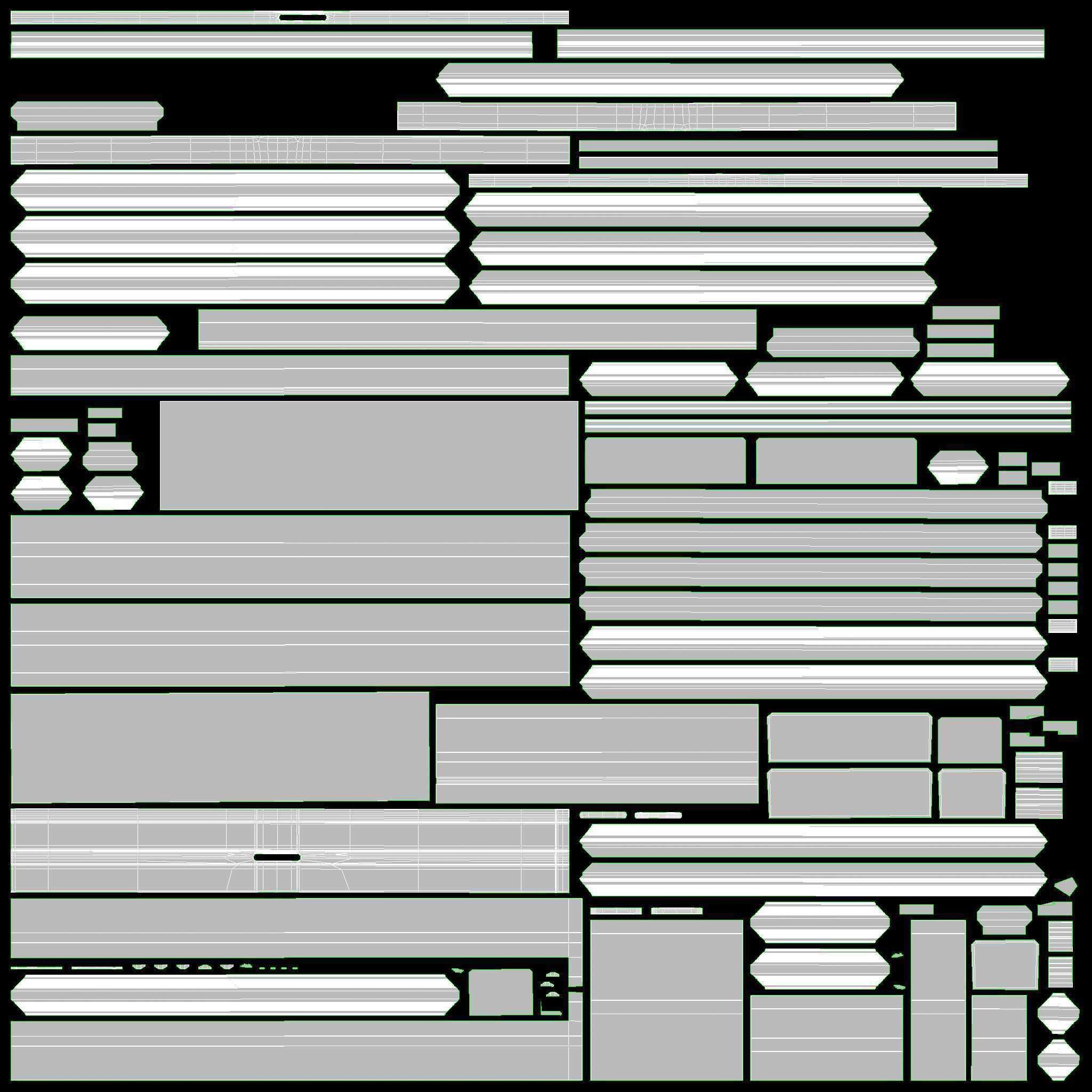 Classic door double 07 3D model_11