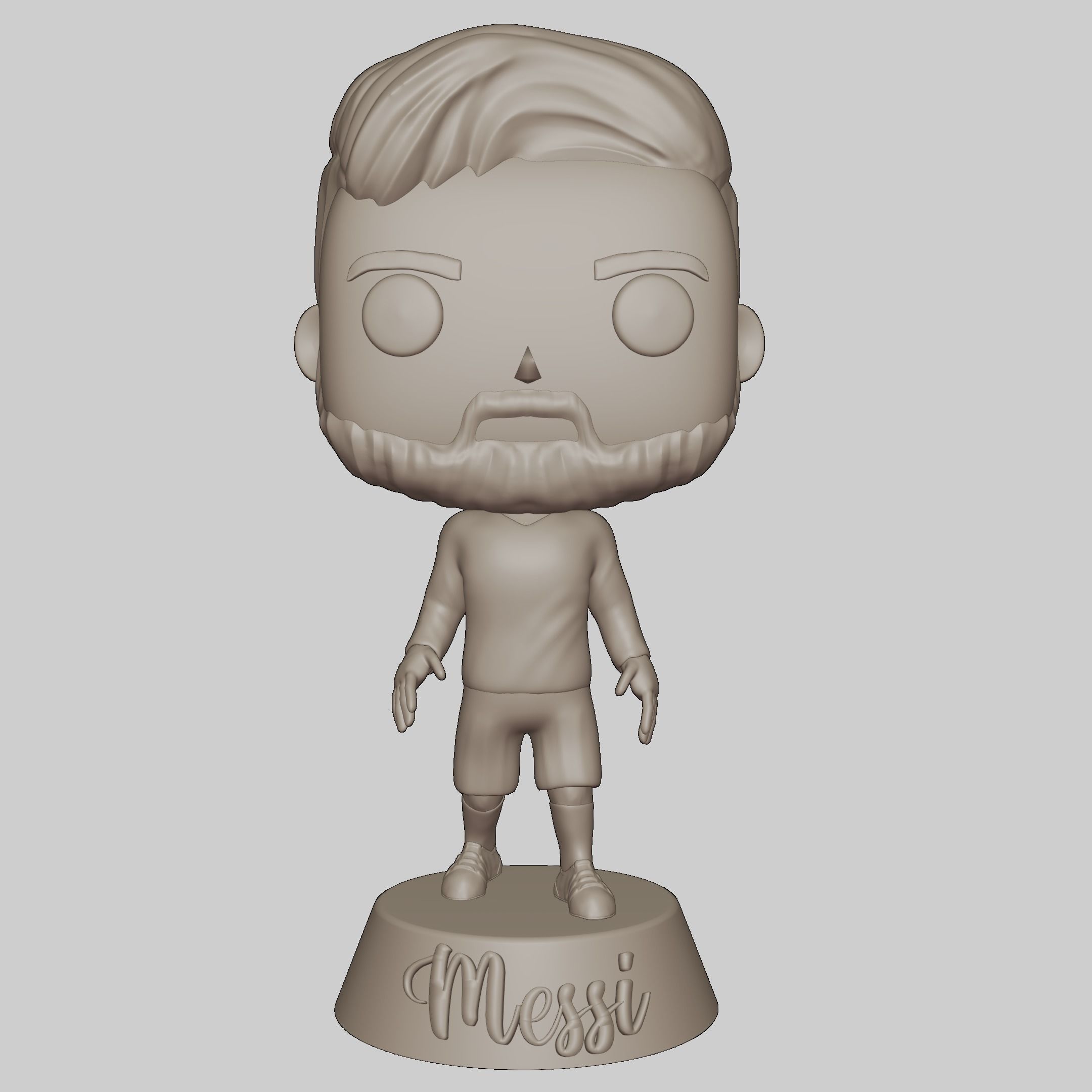 Custom POP - Messi 3D print model_5