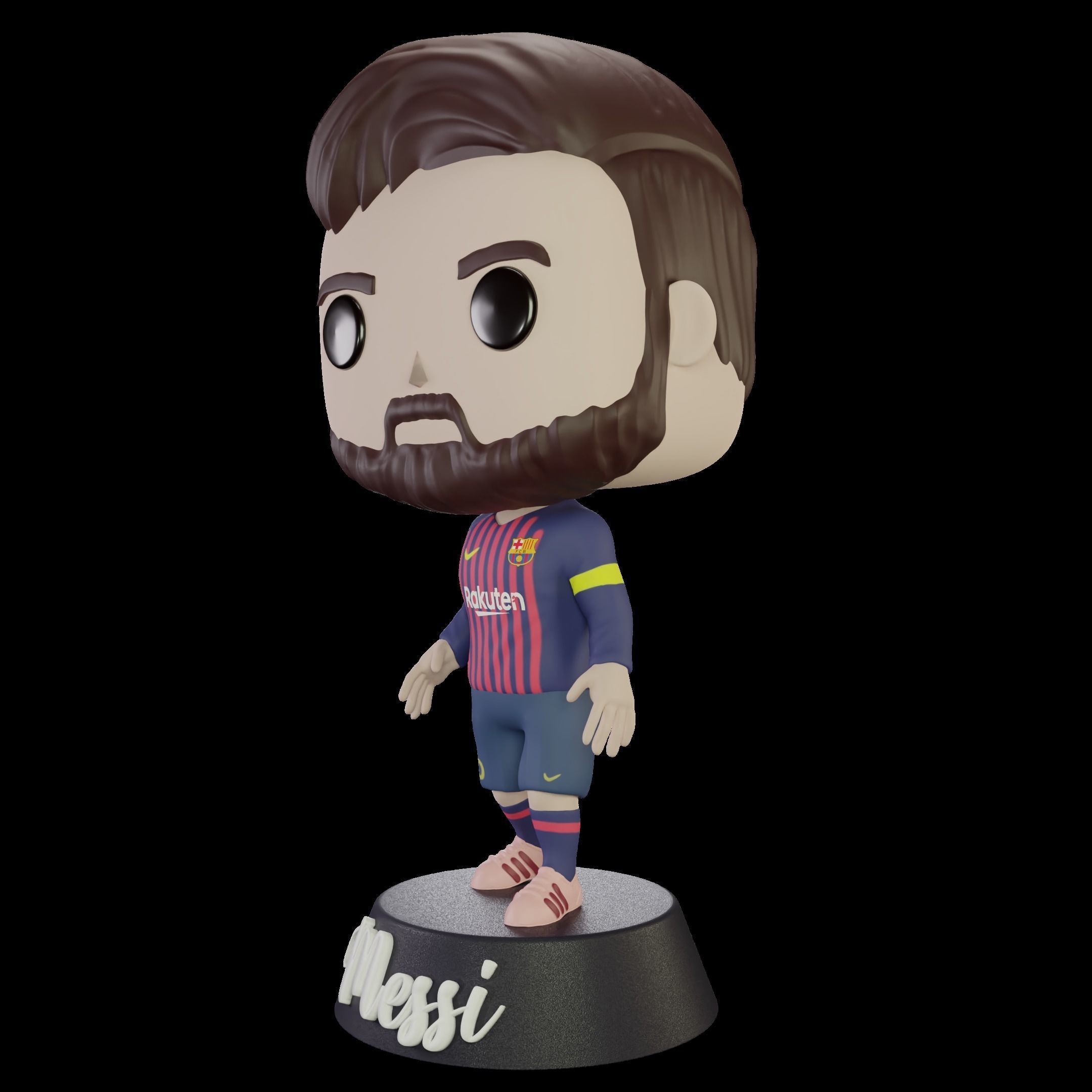 Custom POP - Messi 3D print model_4