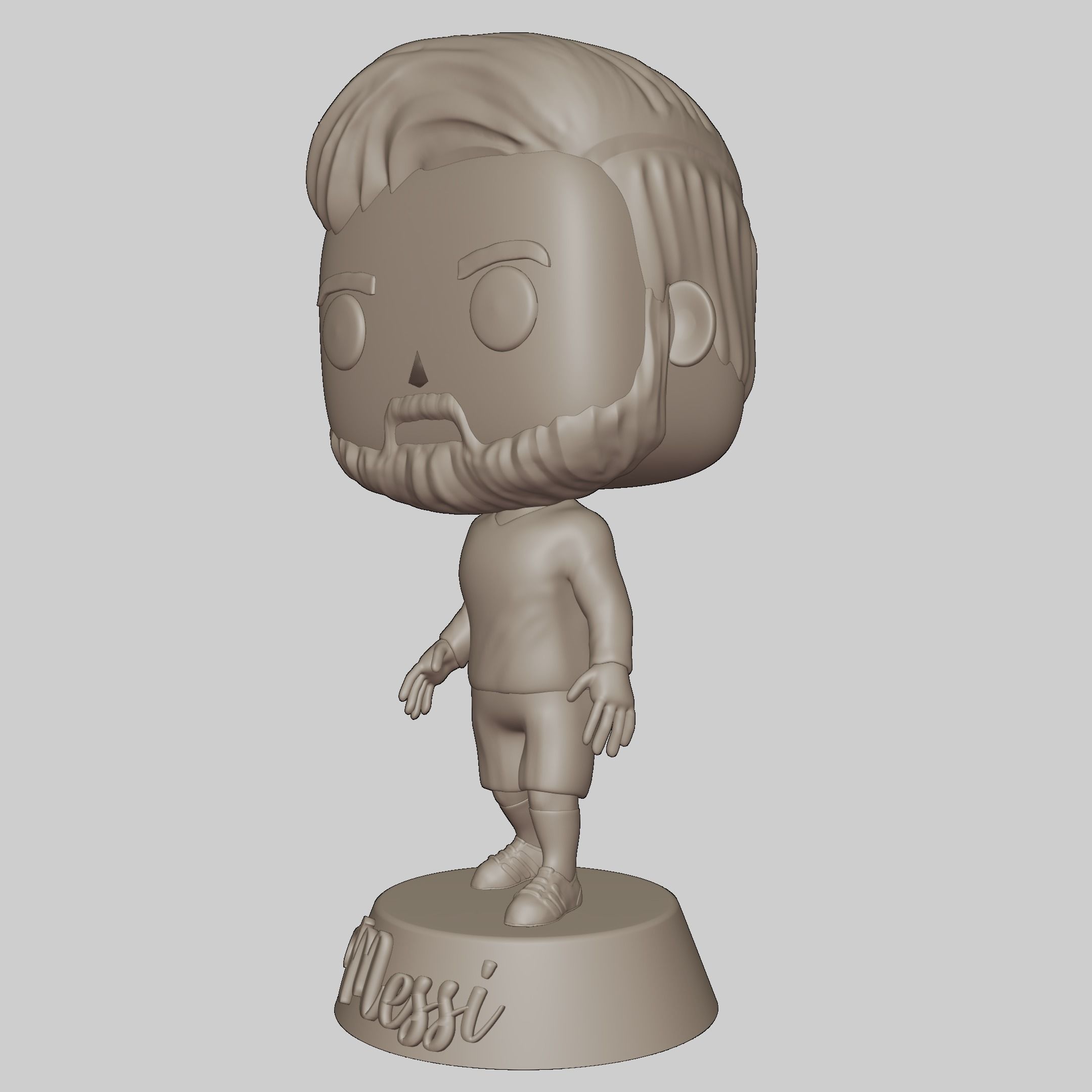 Custom POP - Messi 3D print model_9