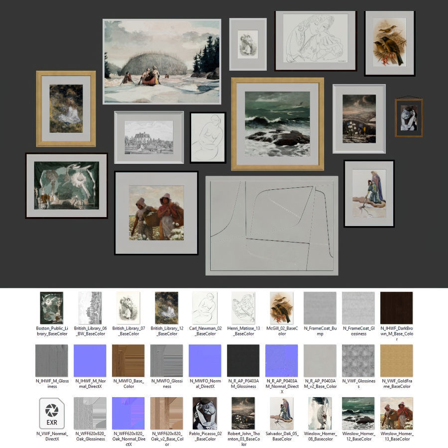 Gallery Wall 139 3D model_5