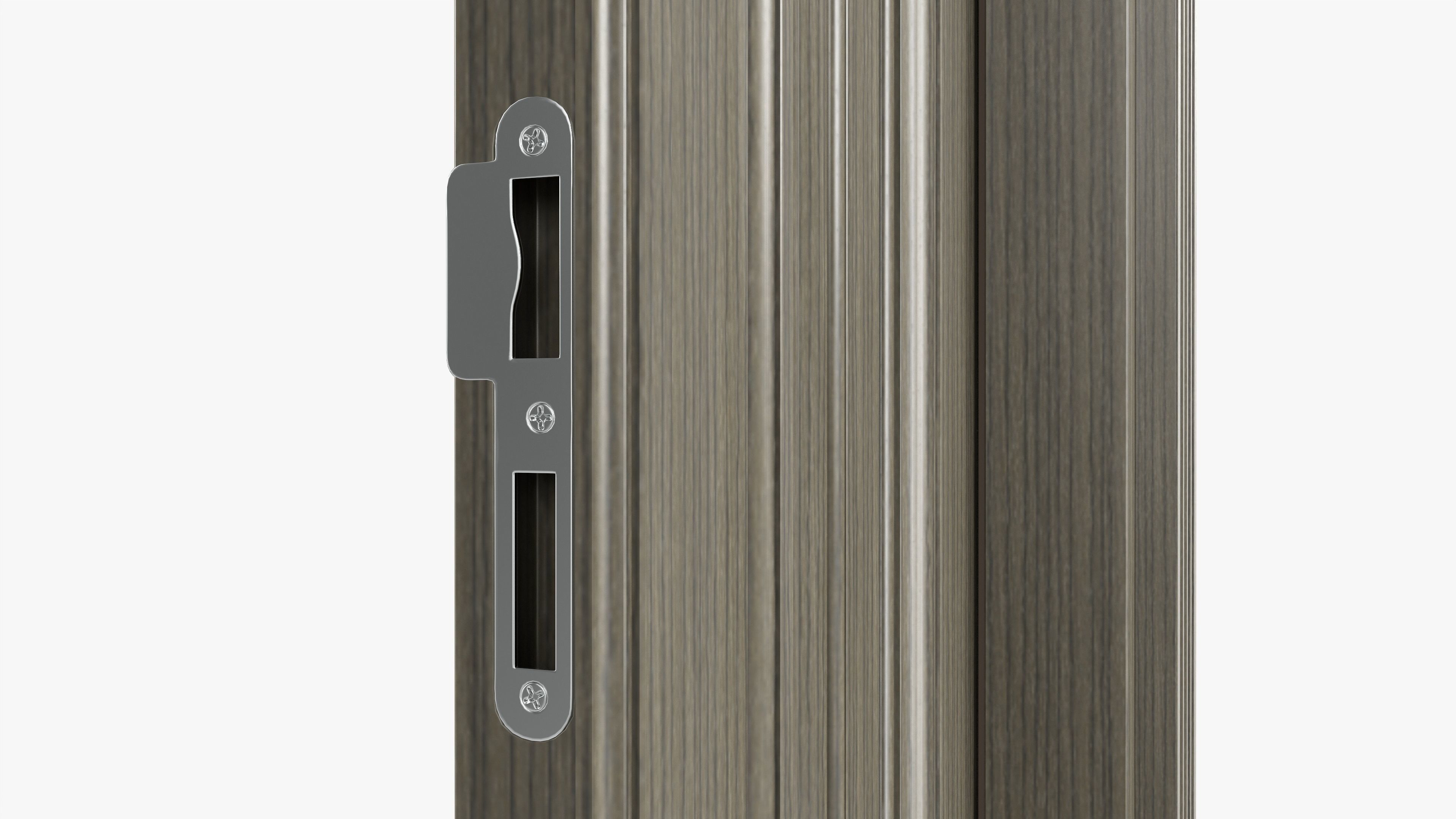 Door classic double 08 3D model_6