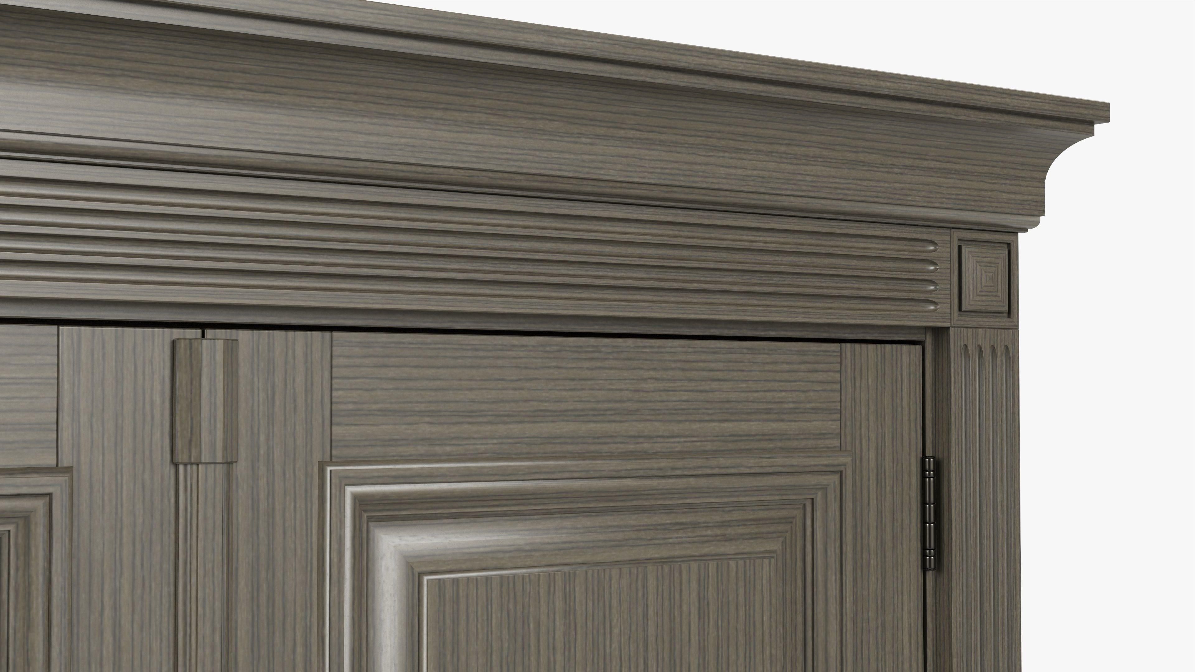 Door classic double 08 3D model_3