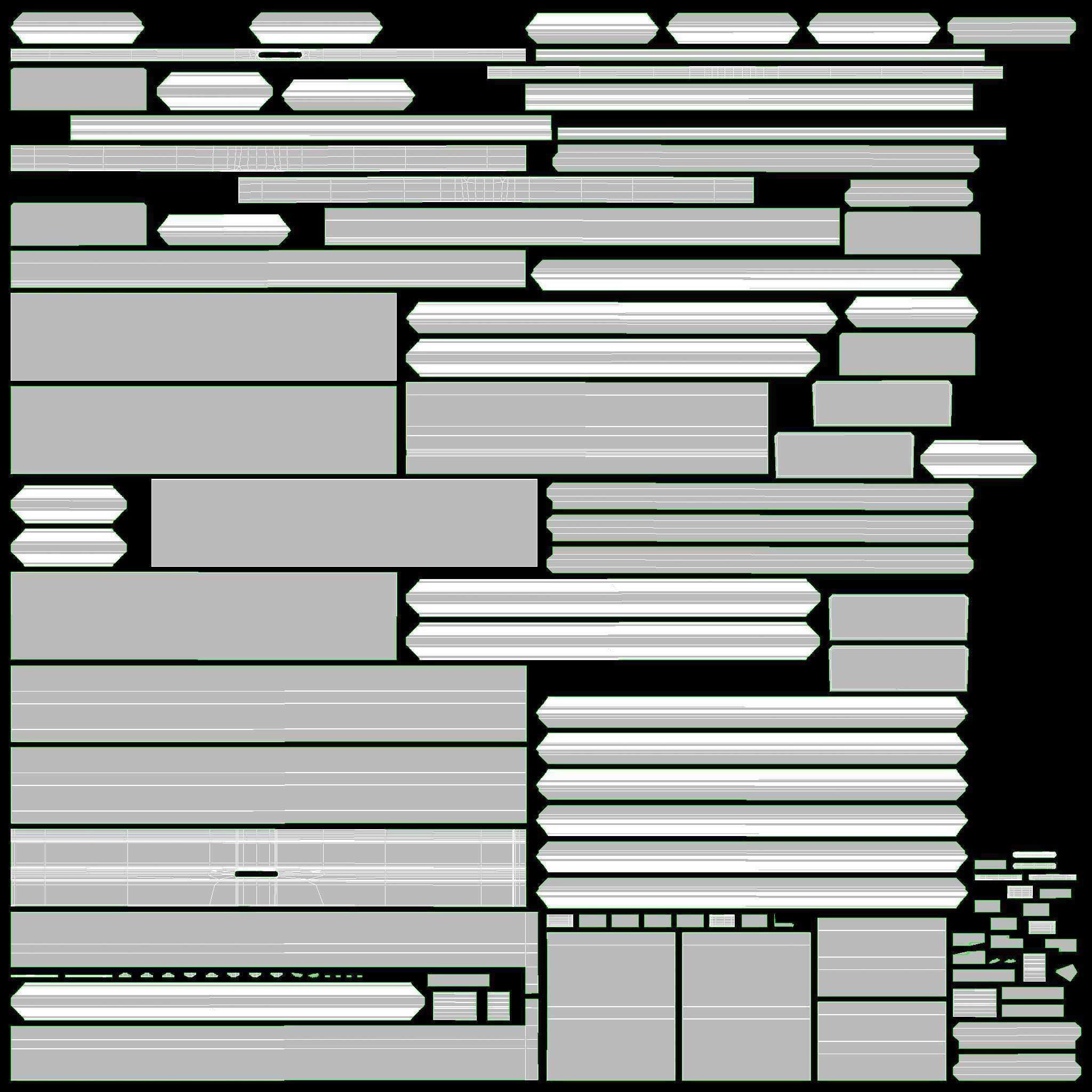 Door classic double 08 3D model_11