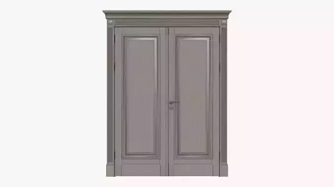 Door classic double 08 3D model